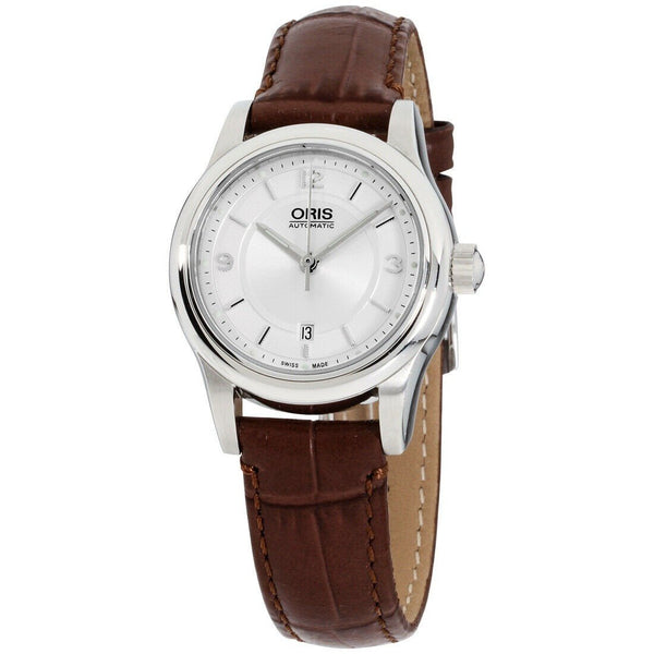 Oris Women's 56176504031LS Classic Date Brown Leather Watch