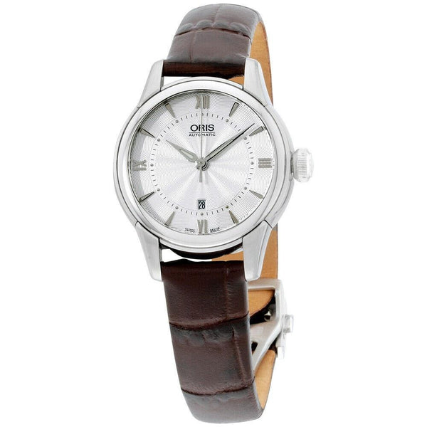 Oris Women's 56176874071LS Artelier Brown Leather Watch
