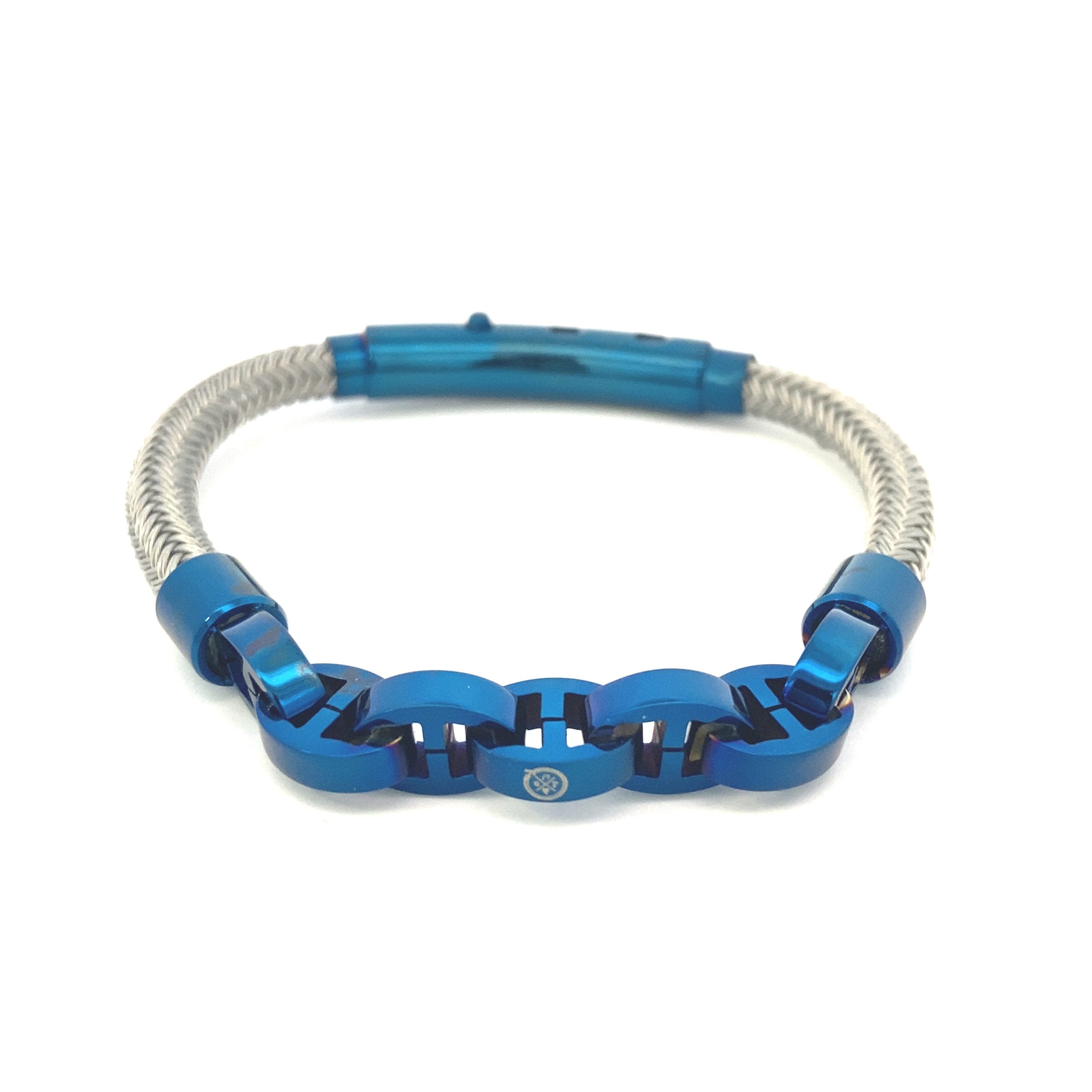 Seaknot SS Cord Mariner Links Blue