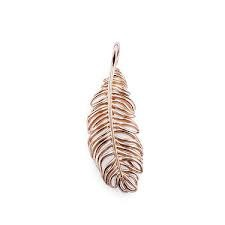 Feather Charm (Rose-Gold)