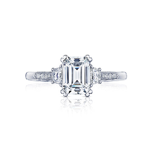 Tacori Platinum Simply Tacori 3 Stone Engagement Ring - 2659EC75X55