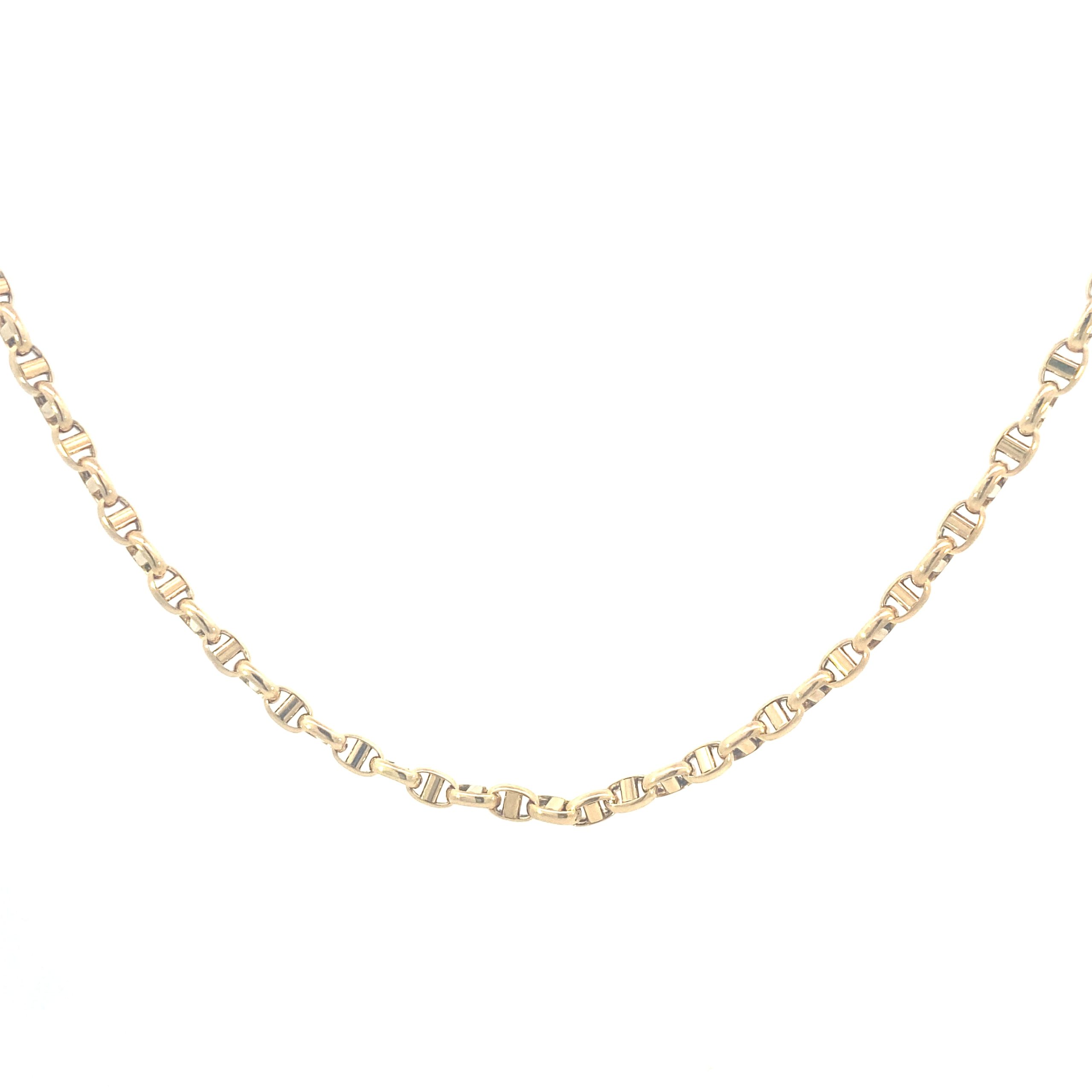 14K Gold Anchor Chain