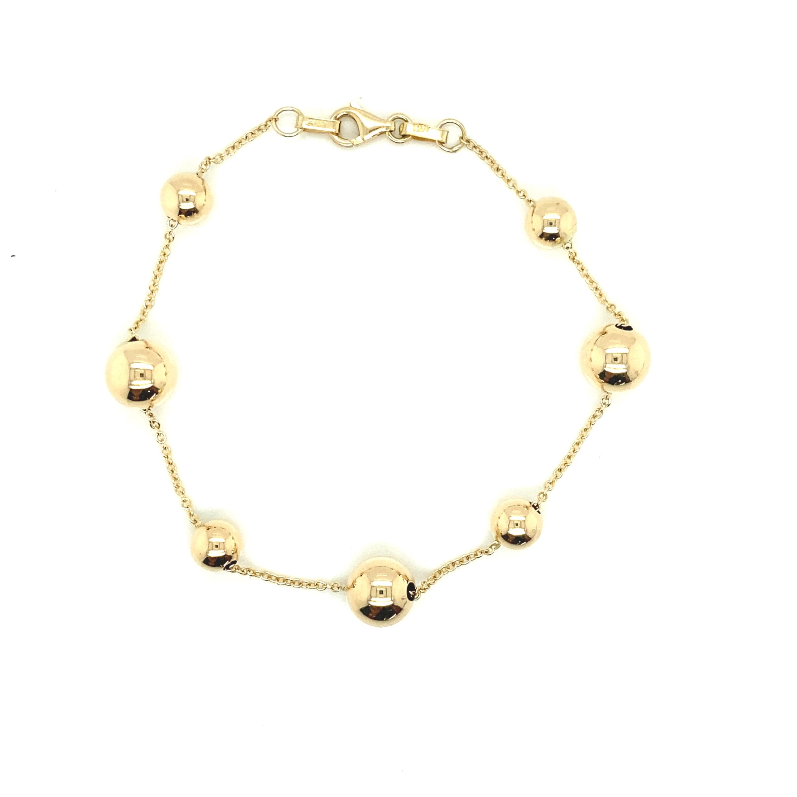 14K BRACELET MULTI BALL