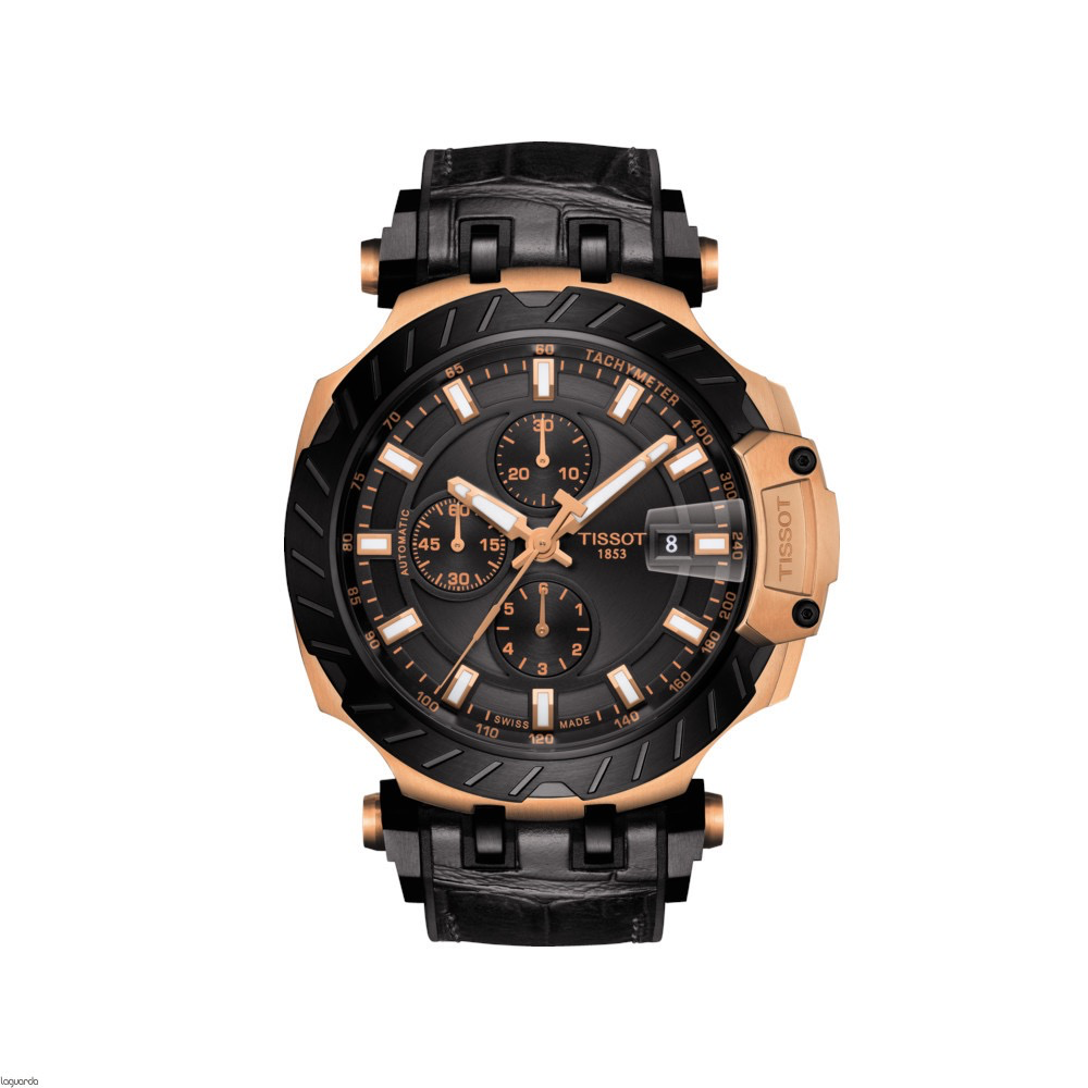 T-Race Automatic Chronograph (Black/Rose-Gold)