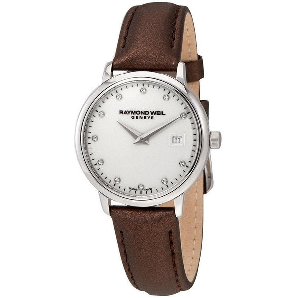 Raymond Weil Women's 5988-STC-40081 Toccata Diamond Brown Leather Watch