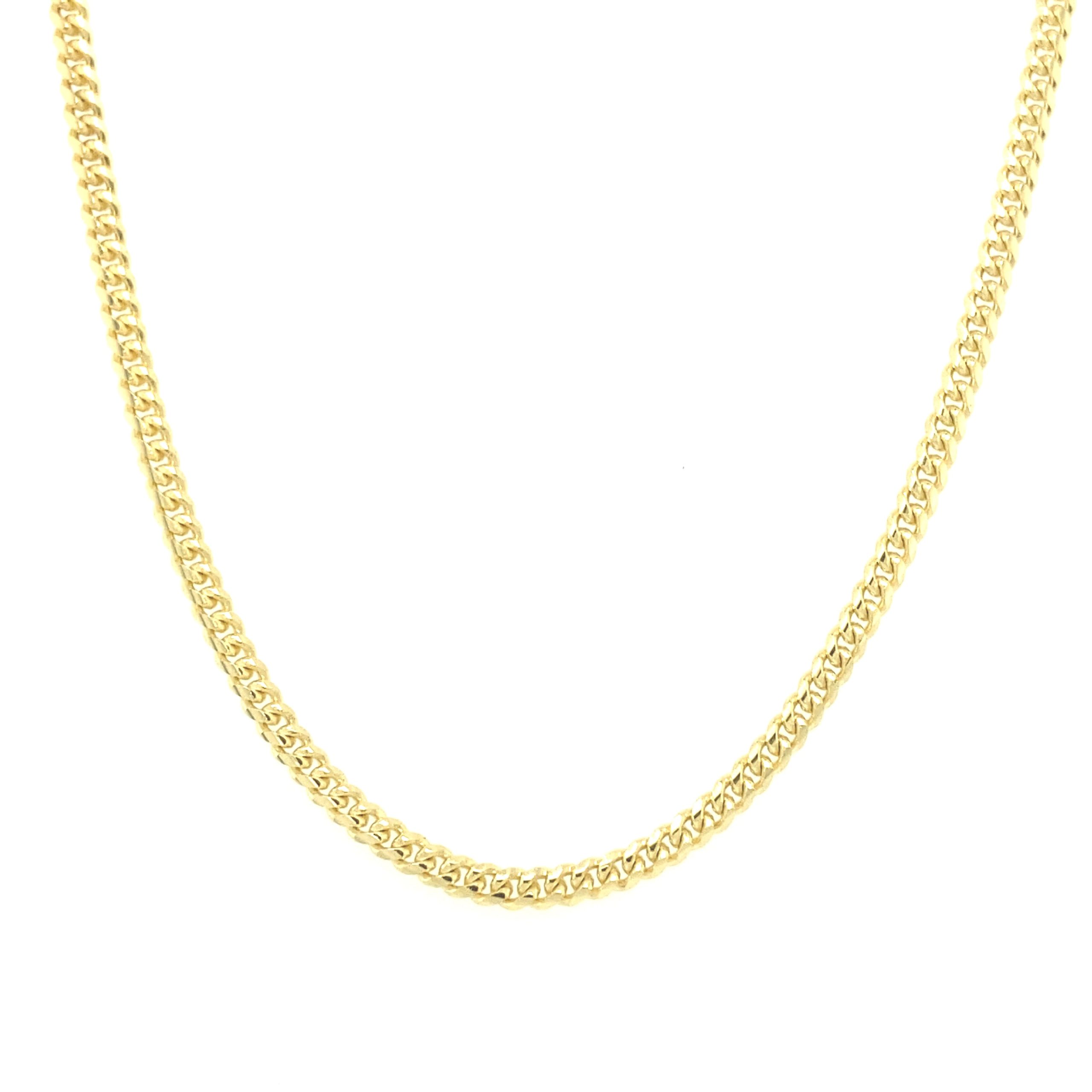 14K CUBAN FLAT CHAIN