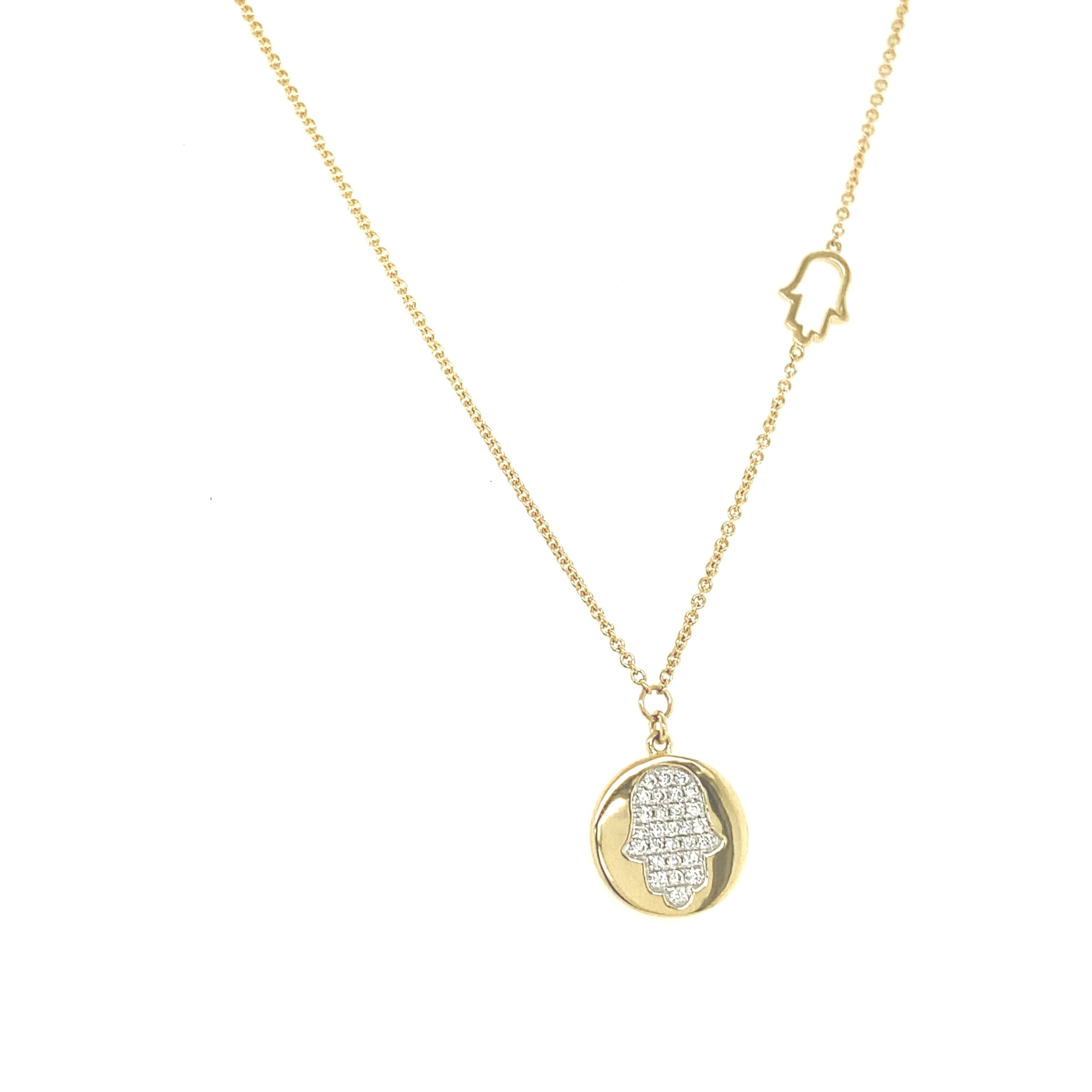 Zeghani Memento Pendant 14K Yellow Gold