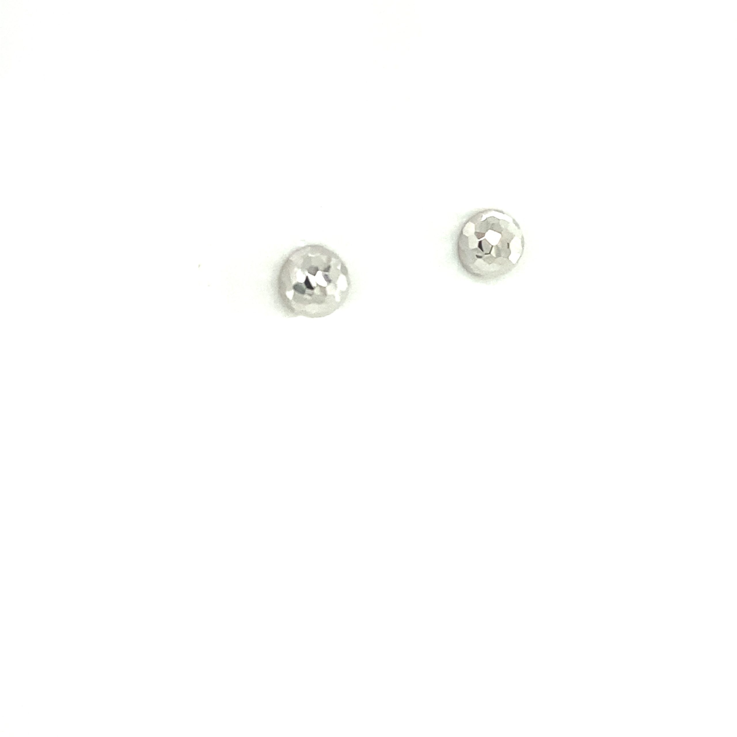 14K White Gold Stud