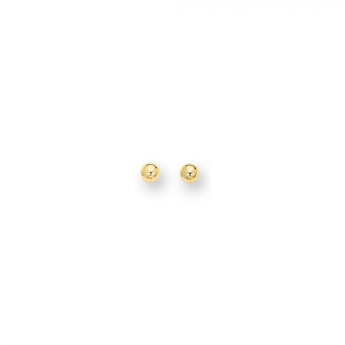 14K Gold 5mm Post Earring