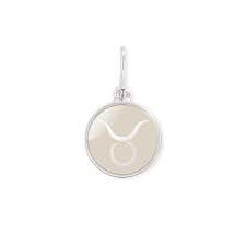 Taurus Etching Charm (Silver)