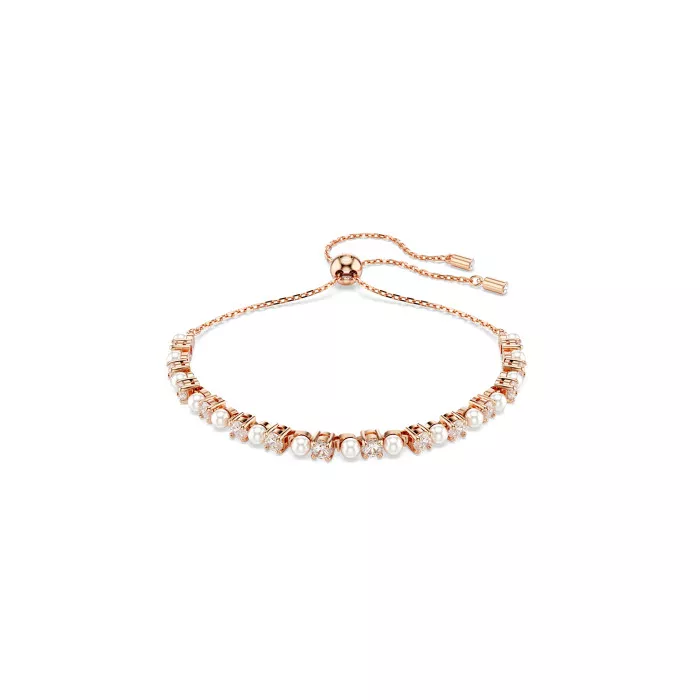Swarovski® 'Matrix Pearl' Women's Gold Plated Metal Bracelet - Rose 5729506