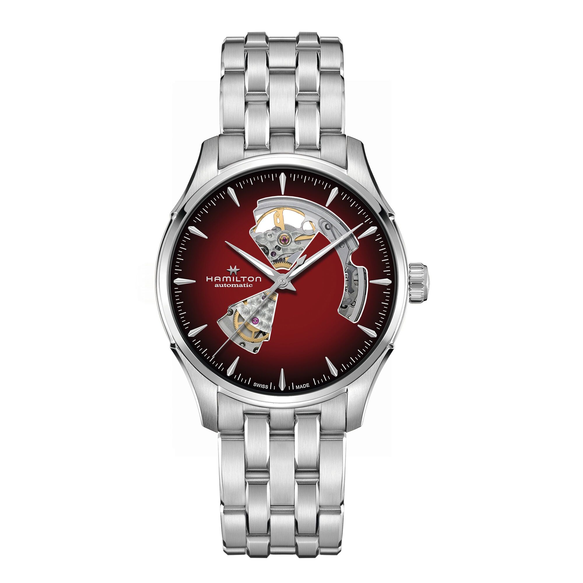 Hamilton Jazzmaster Open Heart Auto Watch Red Dial, 40mm
