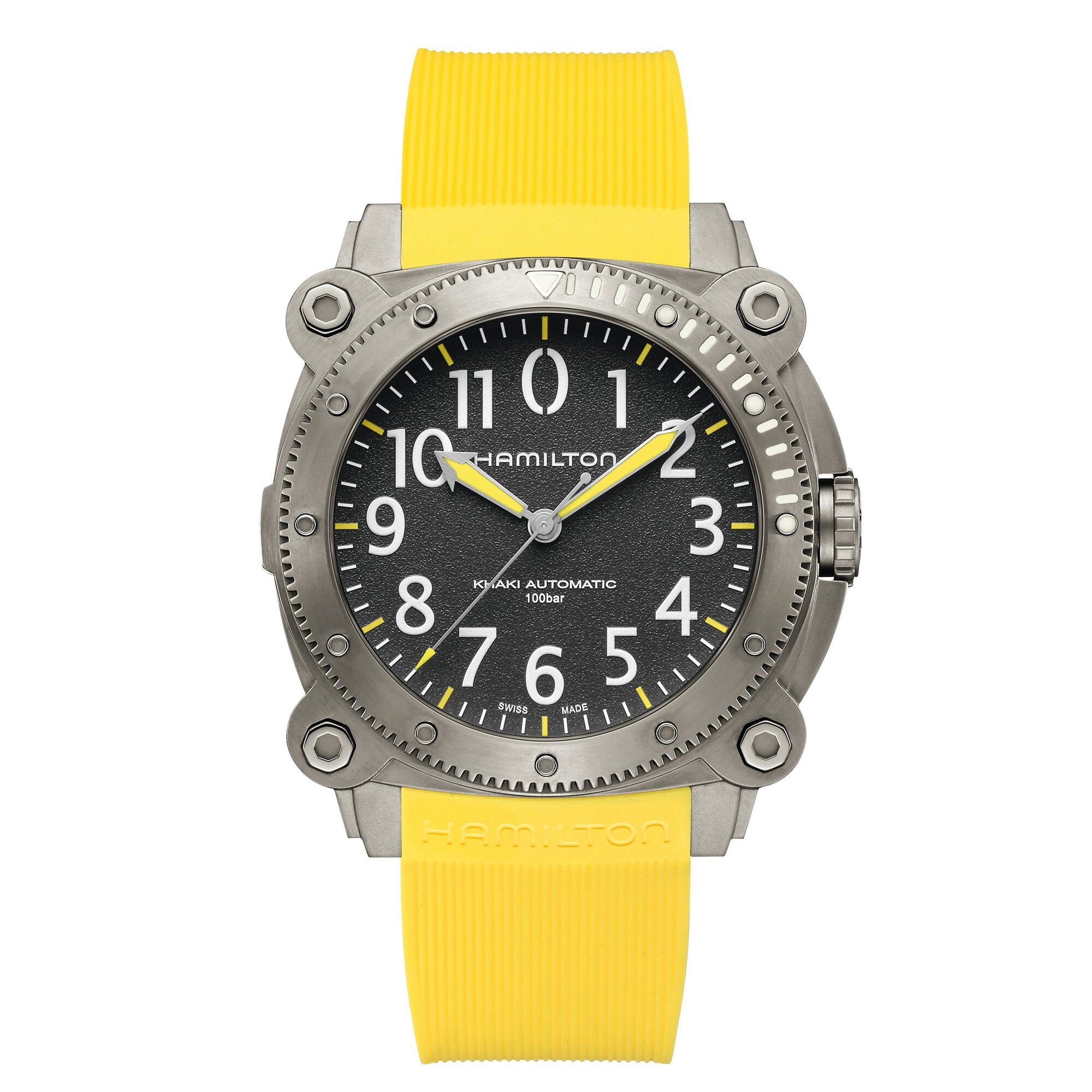 Hamilton Khaki Navy Belowzero Auto Titanium Watch Gray Dial, 46mm