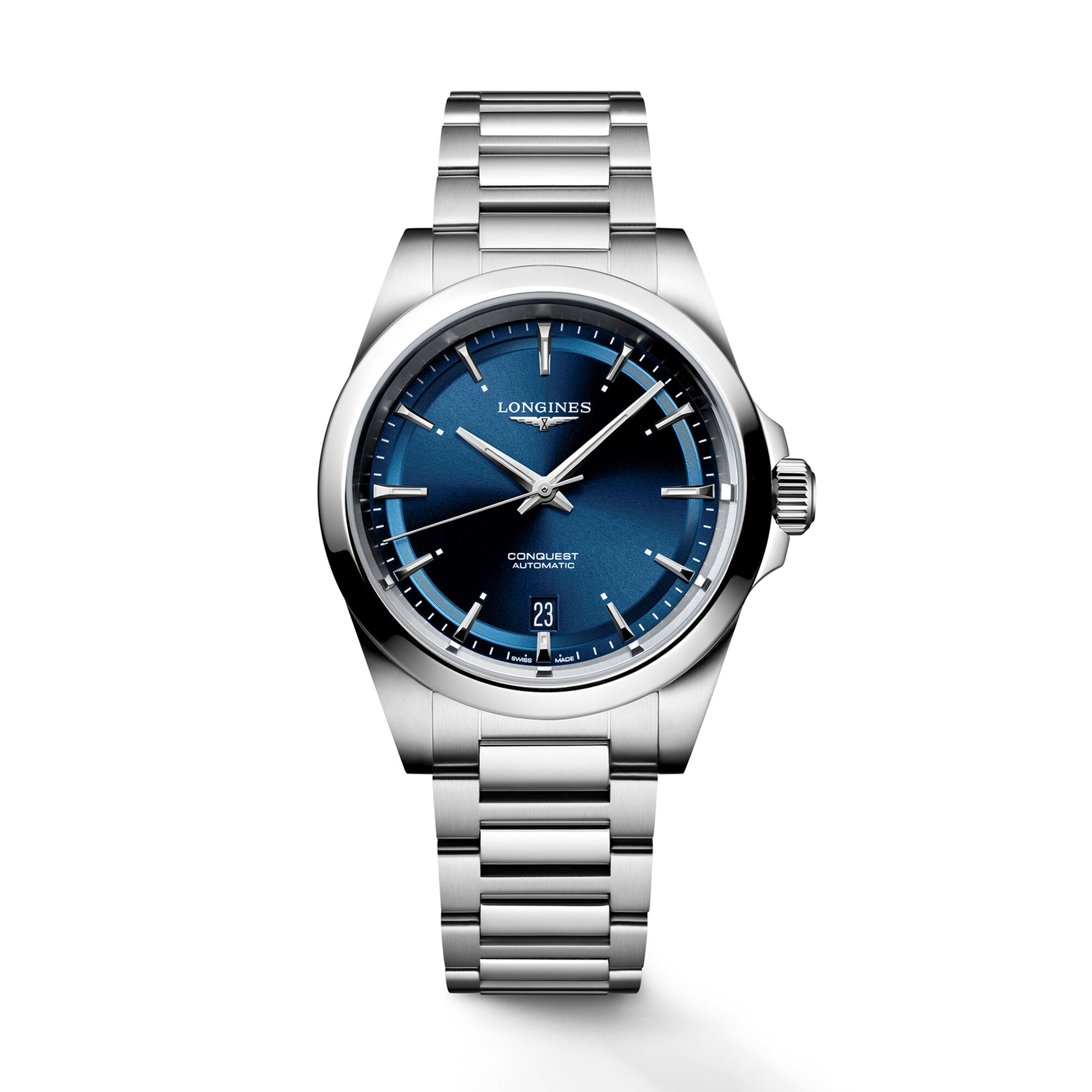 Longines Conquest Blue Dial Watch, 38mm