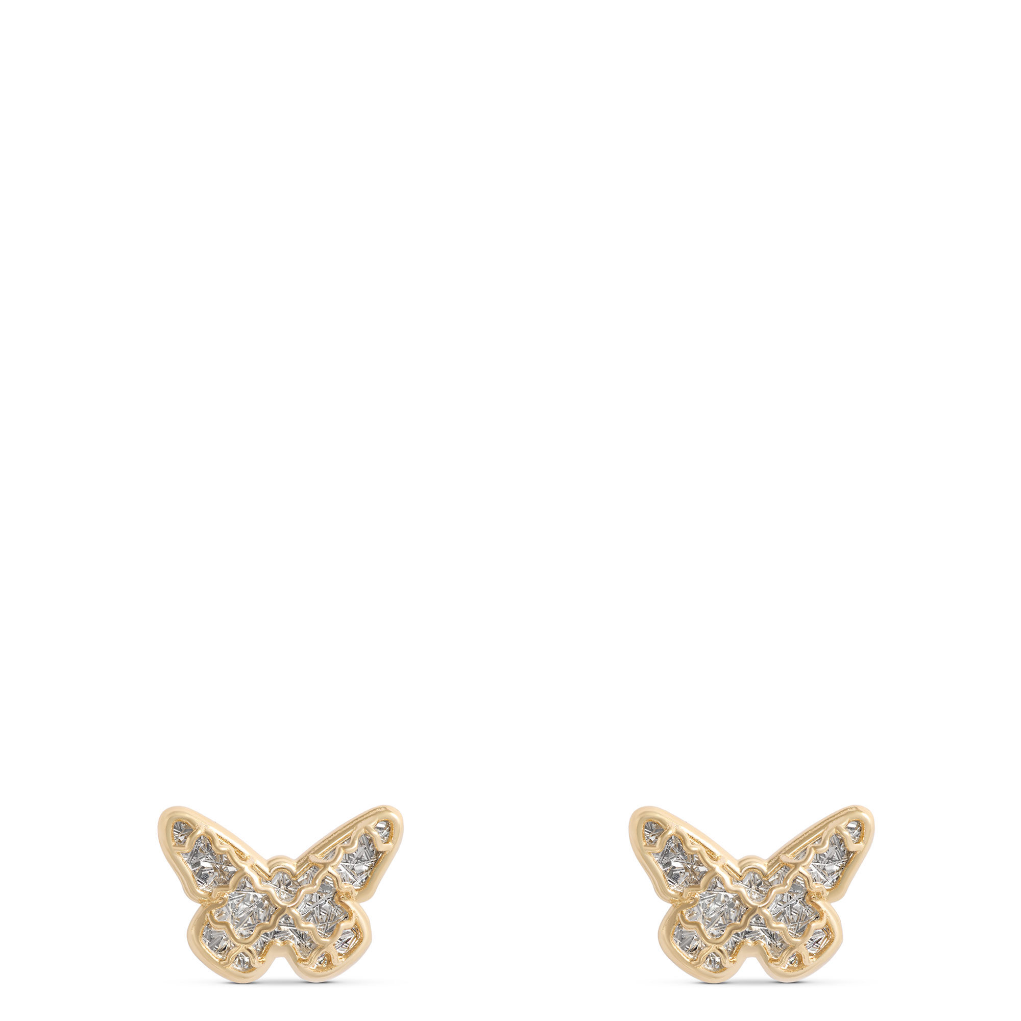 Toscano Two-Tone Butterfly Earrings