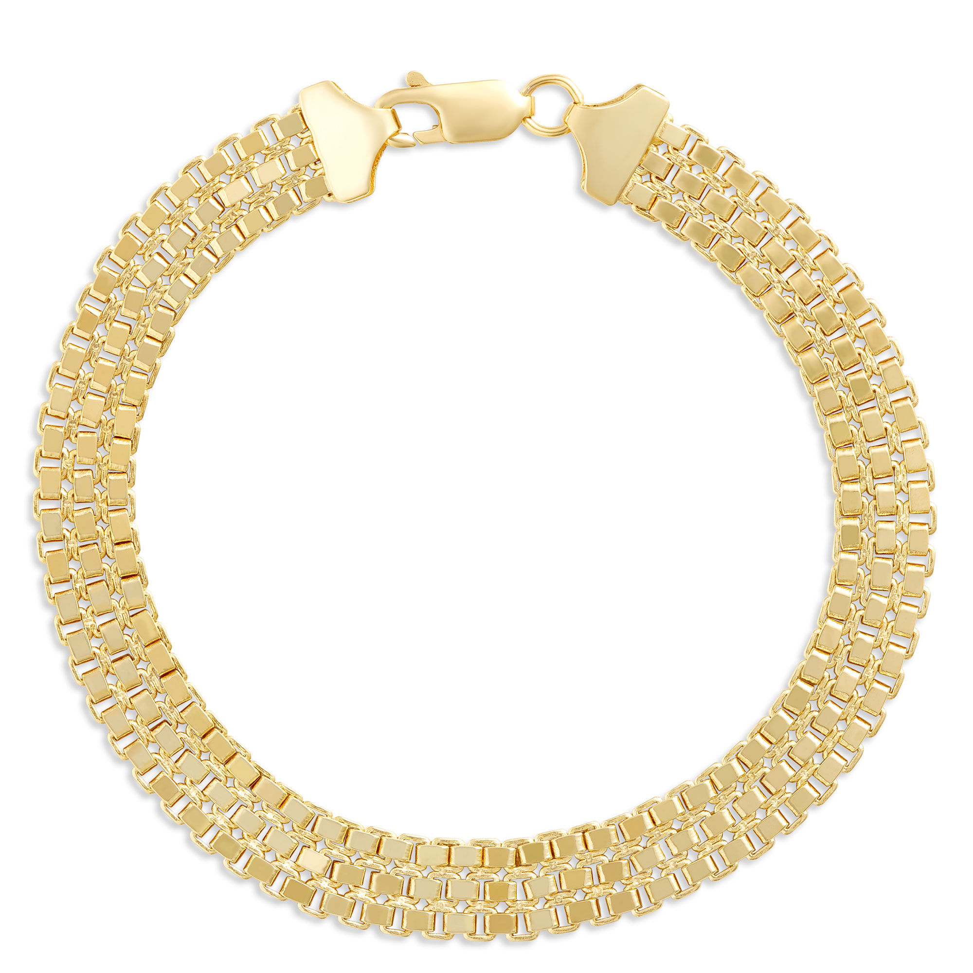 Box Chain 7.5-Inch Bracelet, 14K Yellow Gold