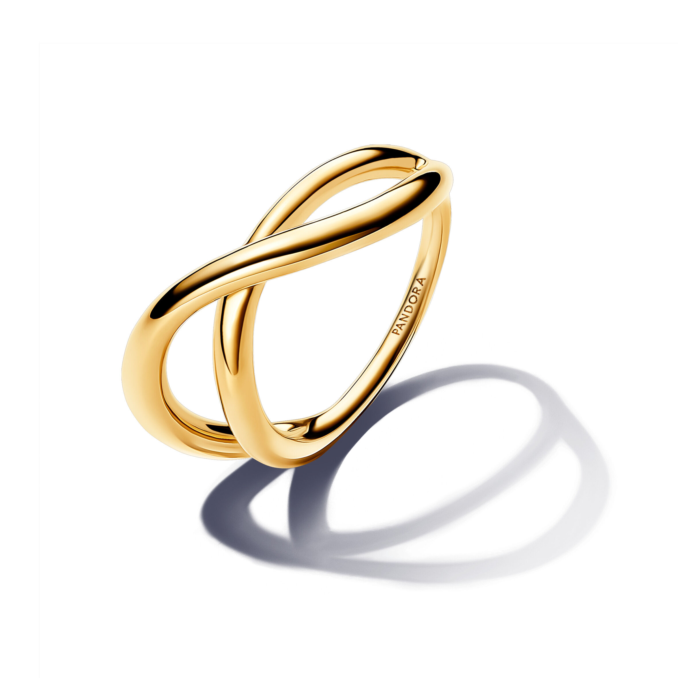 Pandora Essence Infinity Organically Shaped 14k Gold-plated ring