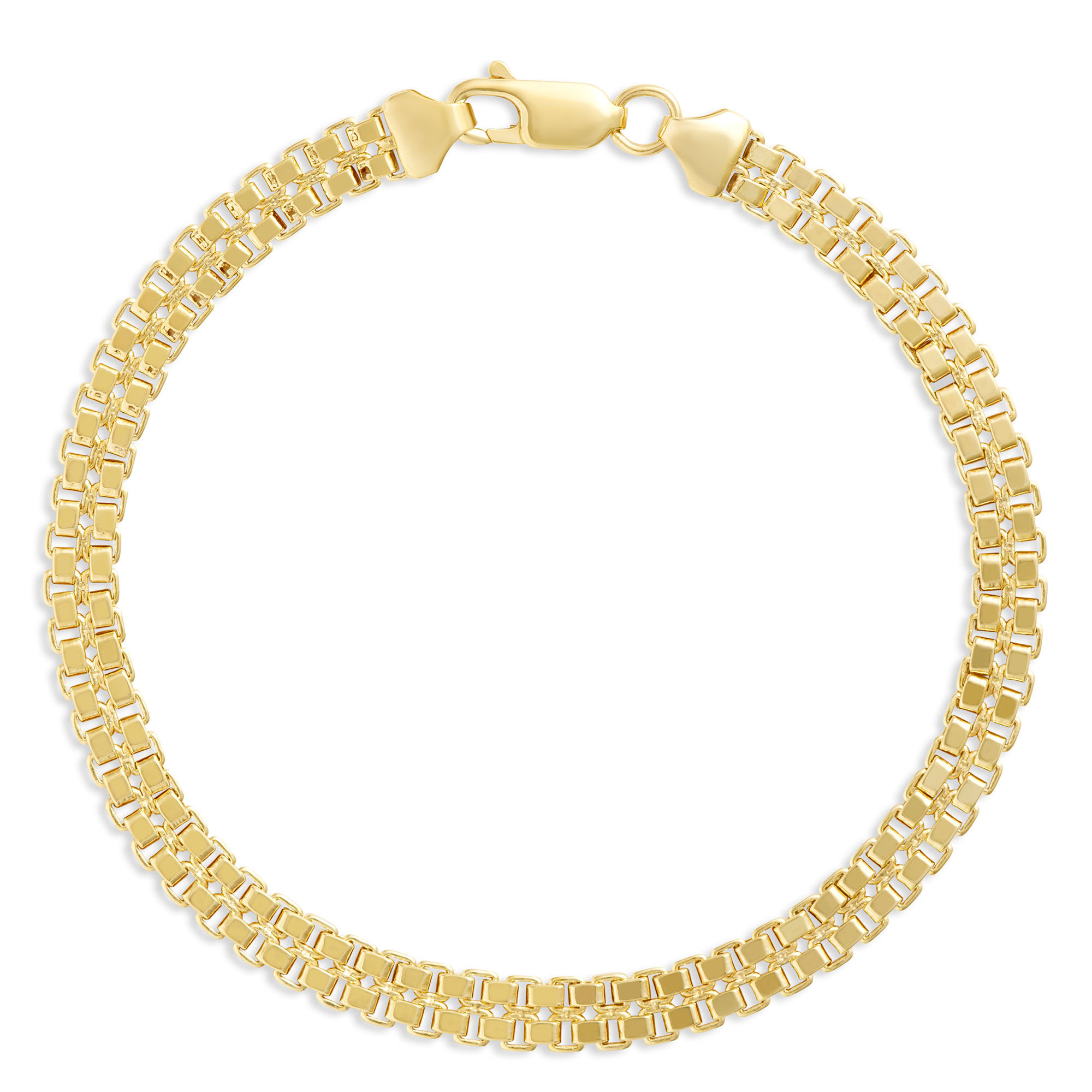 7.5-Inch Box Chain Bracelet, 14K Yellow Gold