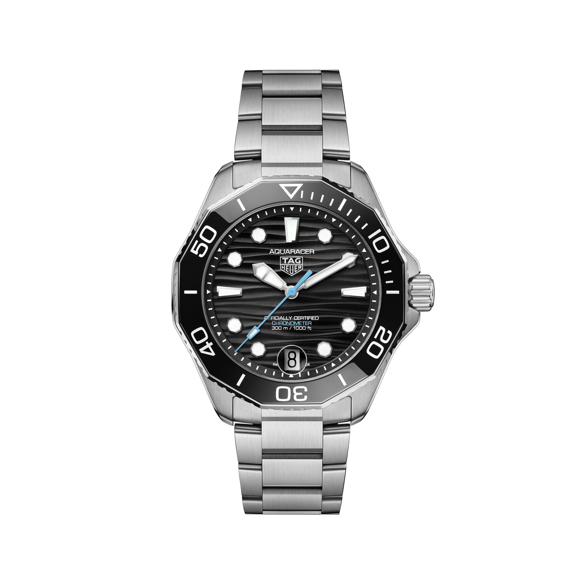 TAG Heuer Aquaracer Professional 300 Black Dial Stainless Steel Watch, 42mm