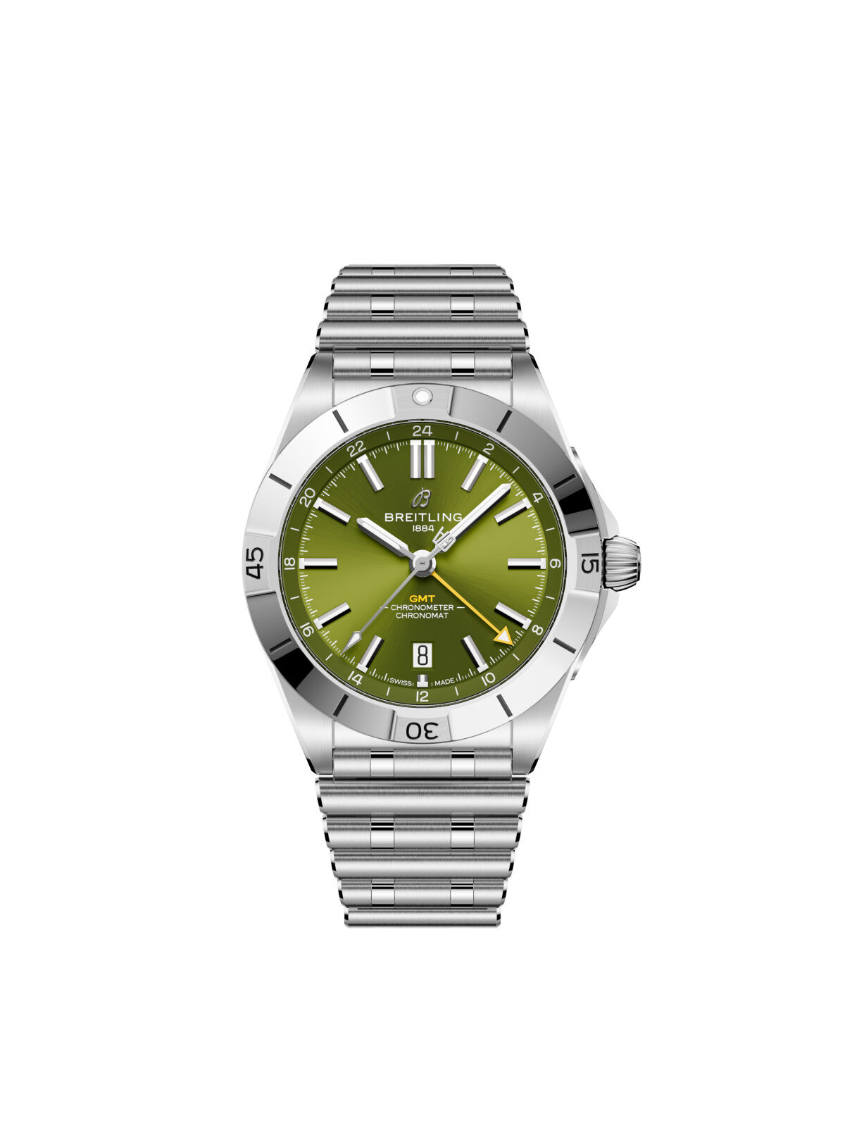 Breitling Chronomat Auto GMT40 Giannis Antetokounmpo Green Dial Watch 40mm