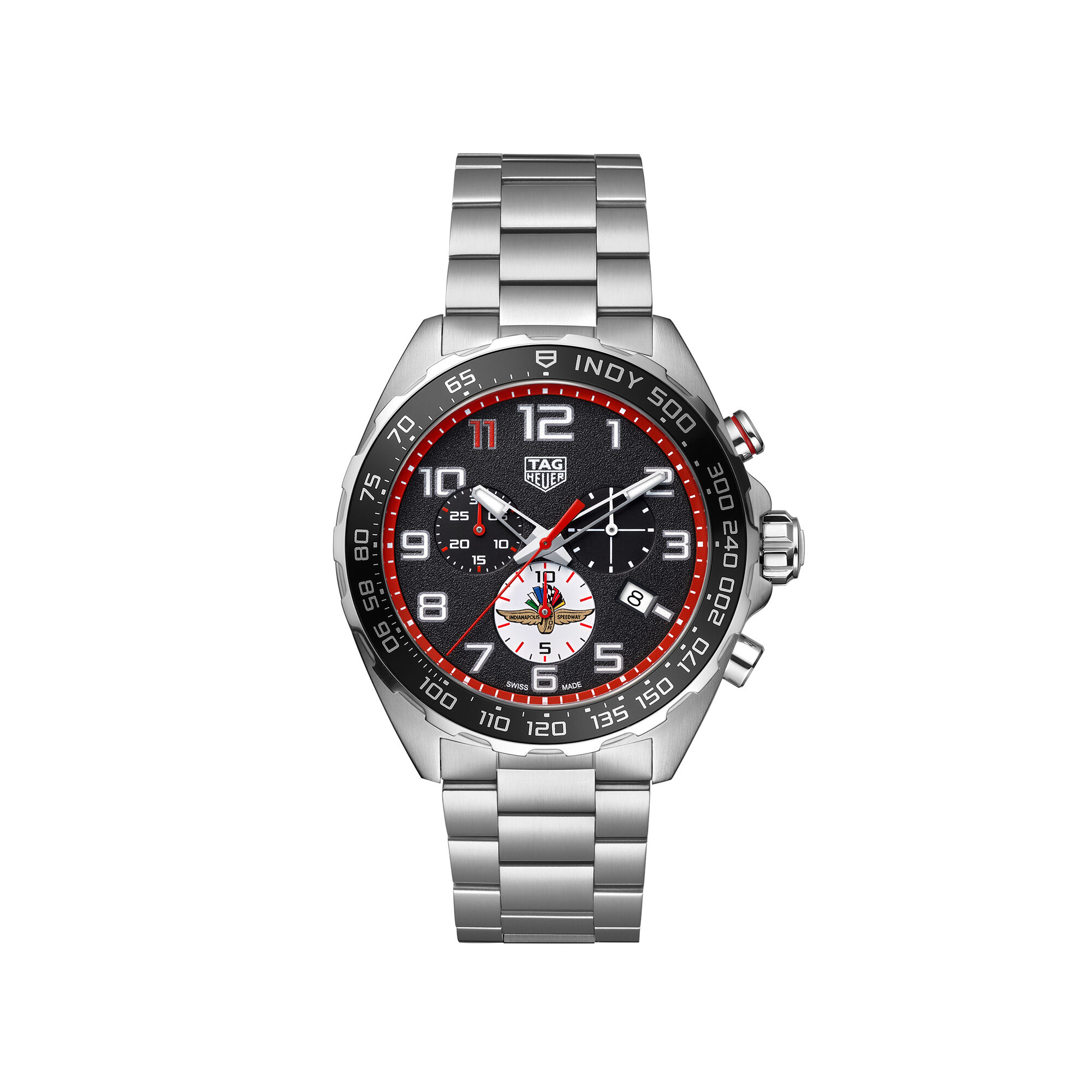 TAG Heuer Formula 1 Chronograph x Indy 500 Black Dial Watch, 43mm