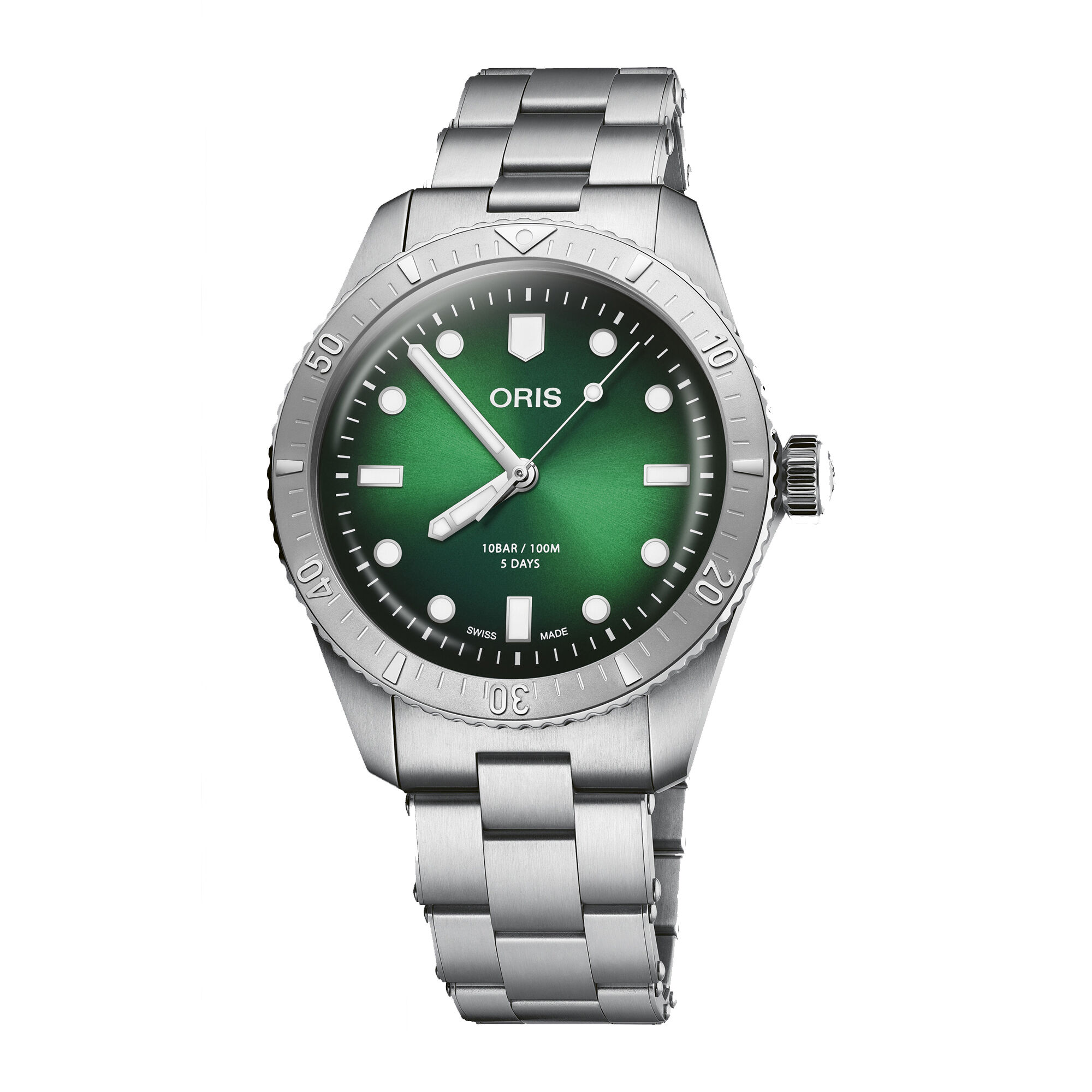 Oris Divers Sixty-Five Calibre 400 Green Dial Watch, 38mm