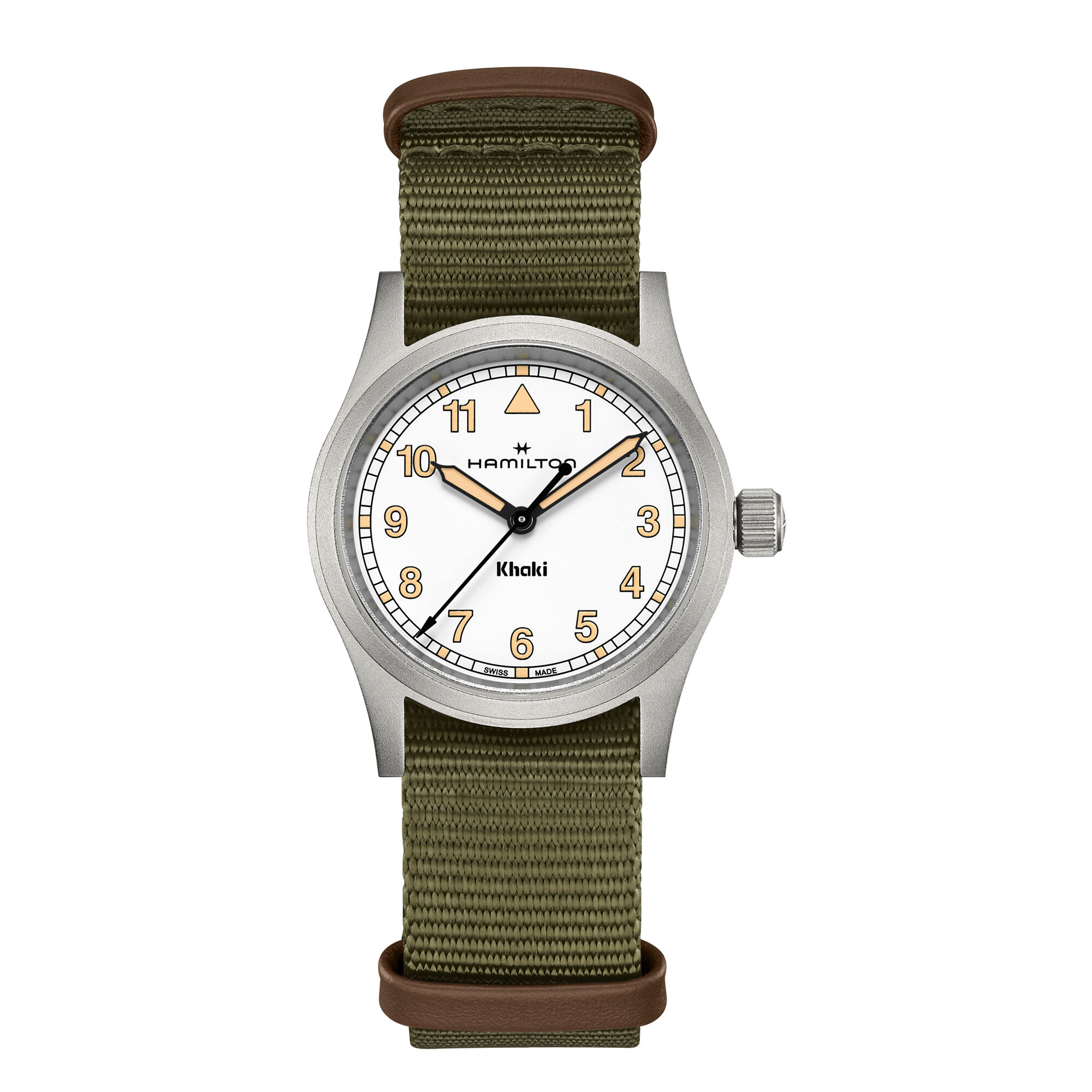 Hamilton Khaki Field Quartz Watch White Dial, 33mm