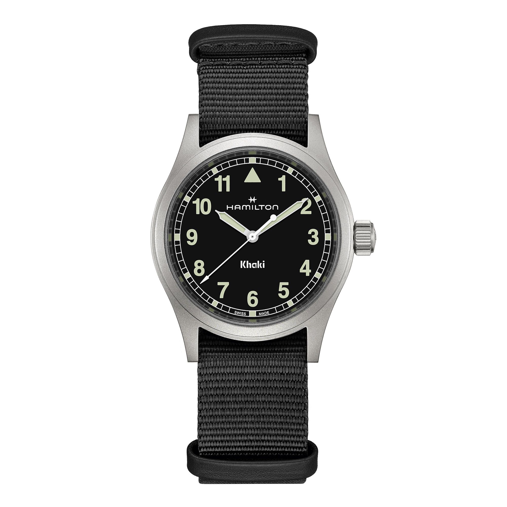 Hamilton Khaki Field Quartz Watch Black Dial, 38mm