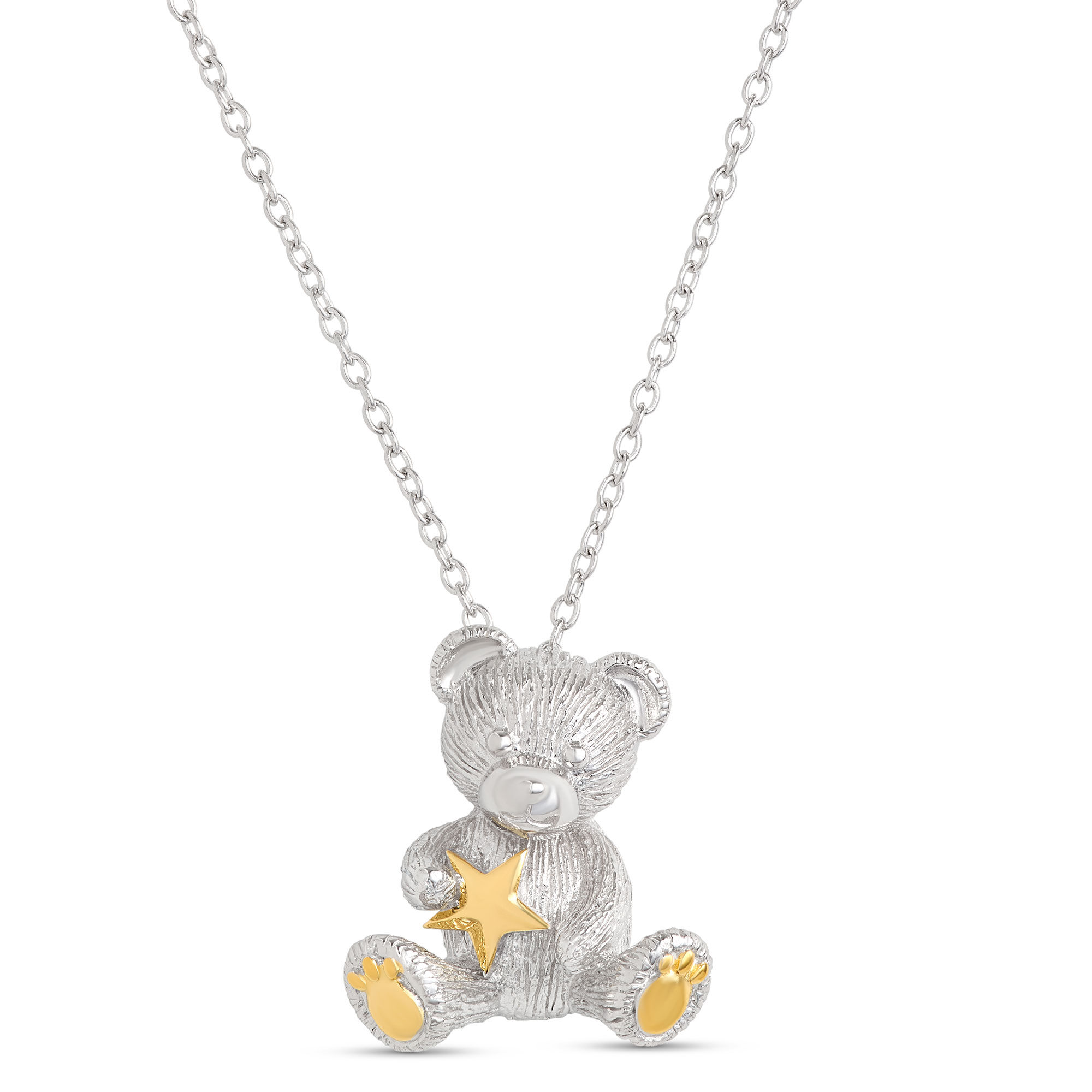 2024 Benny Bear with Star Necklace, Sterling Silver
