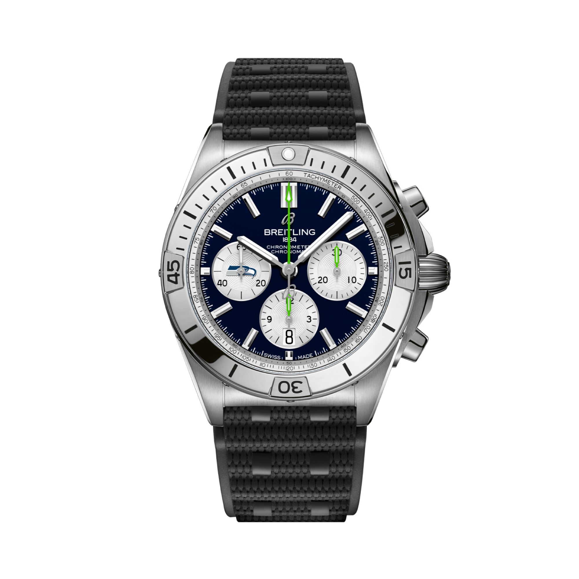 Breitling Chronomat Seattle Seahawks Navy Dial Watch, 42mm