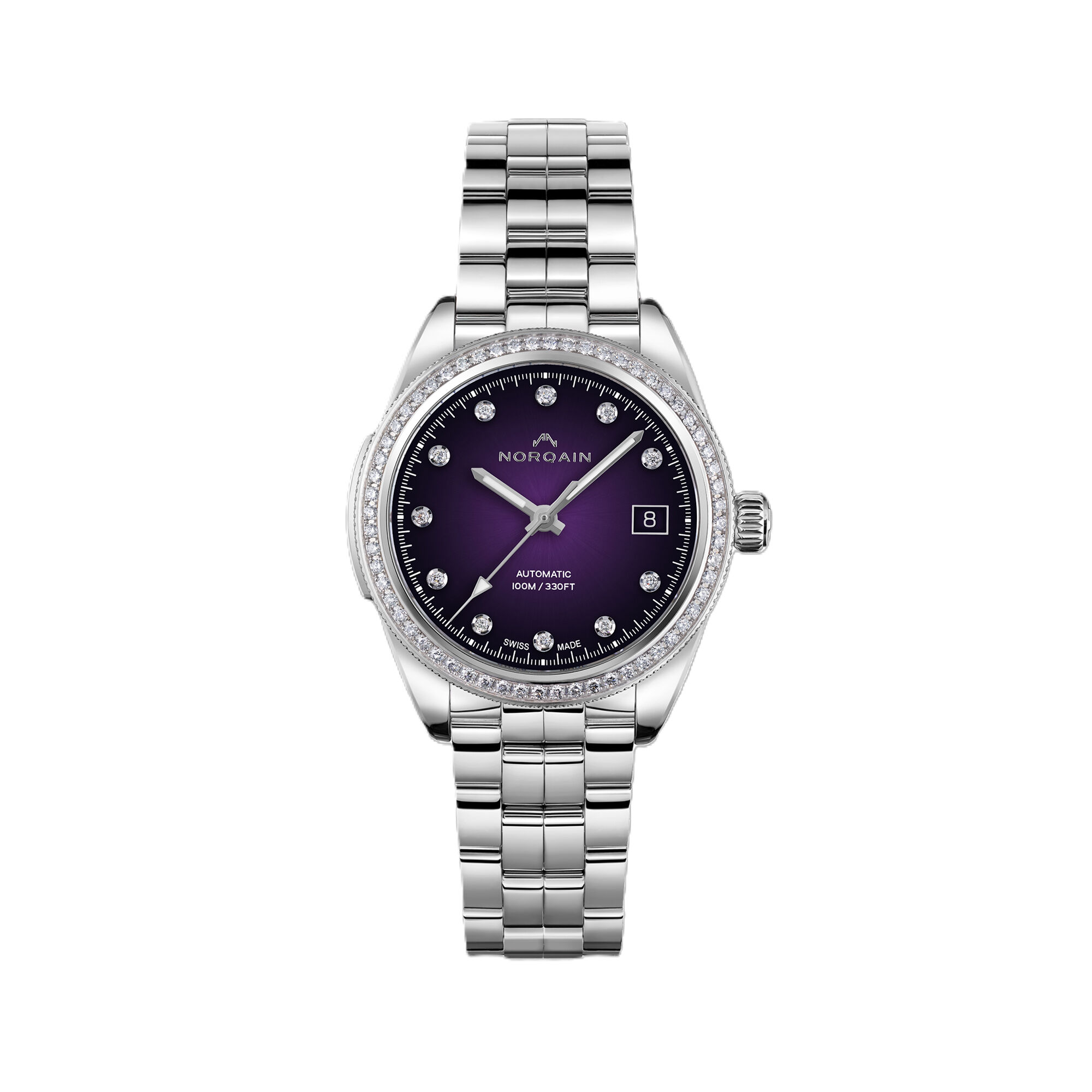 NORQAIN Adventure Sport Purple Gradient Dial Watch, 37mm