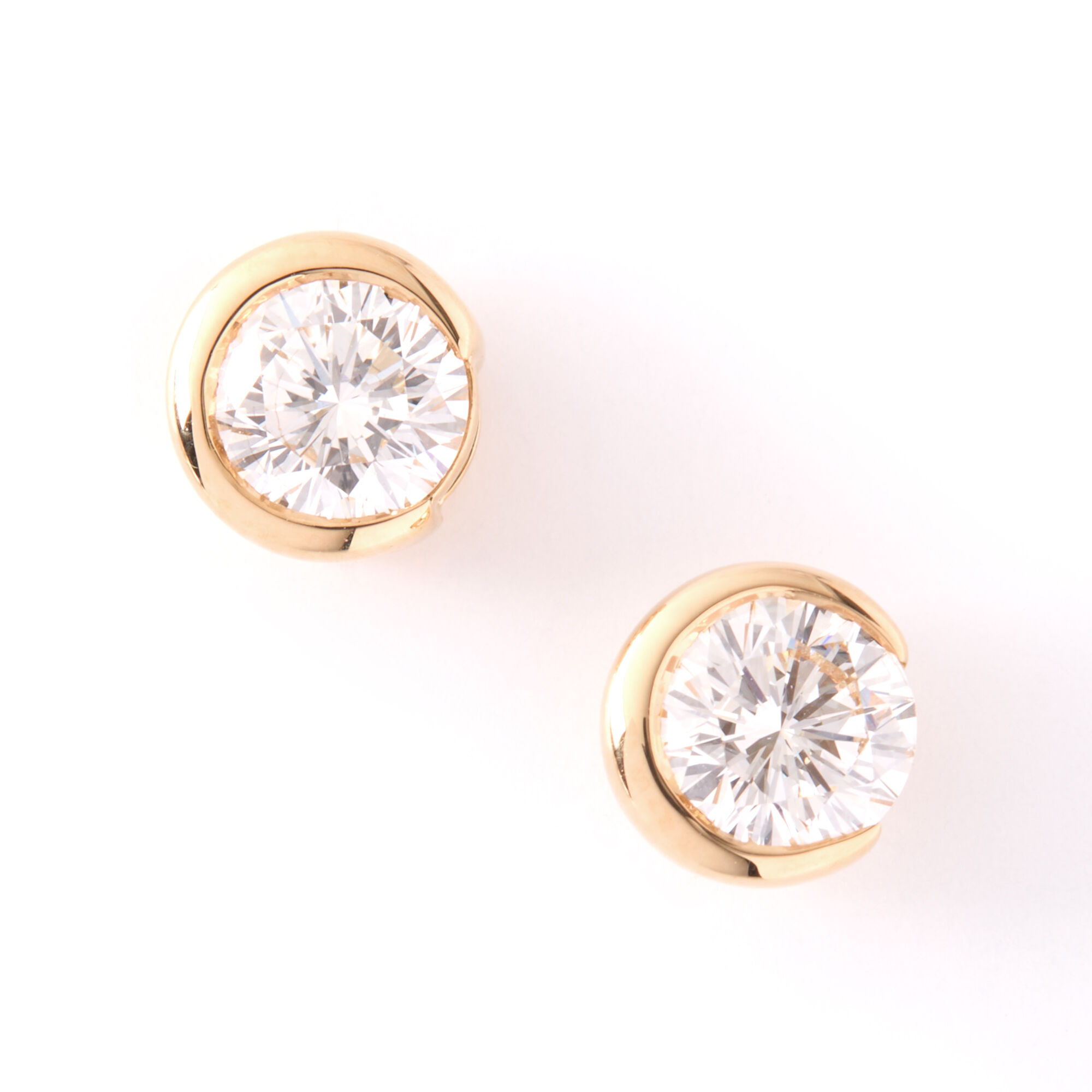 Ben Bridge Signature Diamond Studs, 18K Yellow Gold