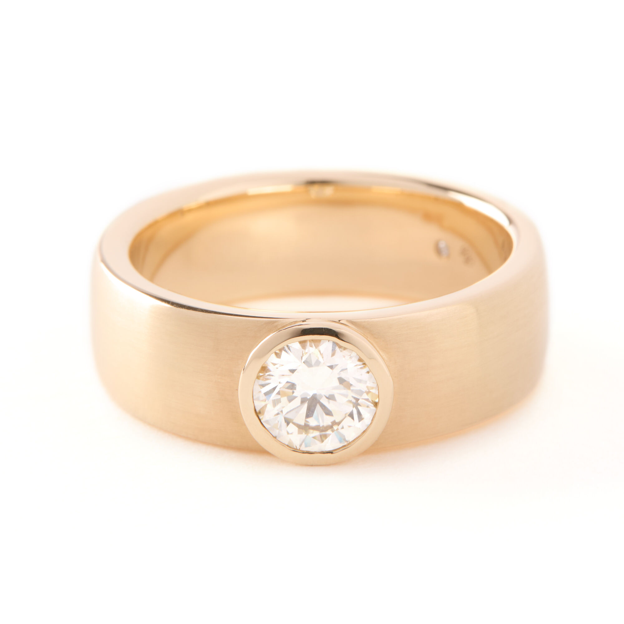 Bella Ponte Gents Diamond Band, 14K Yellow Gold Size 10