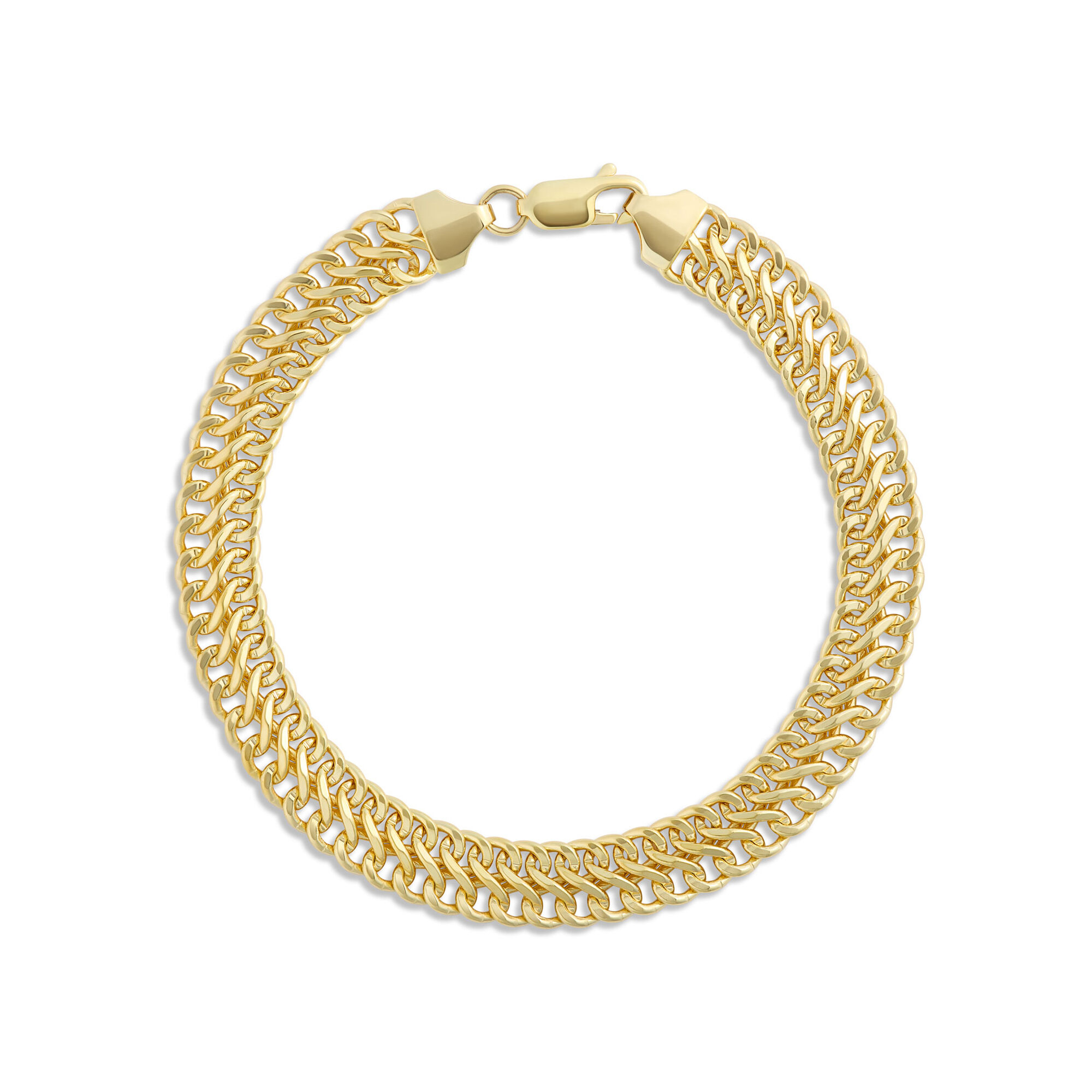 Toscano 7.5 Inch Link Bracelet, 14K Yellow Gold