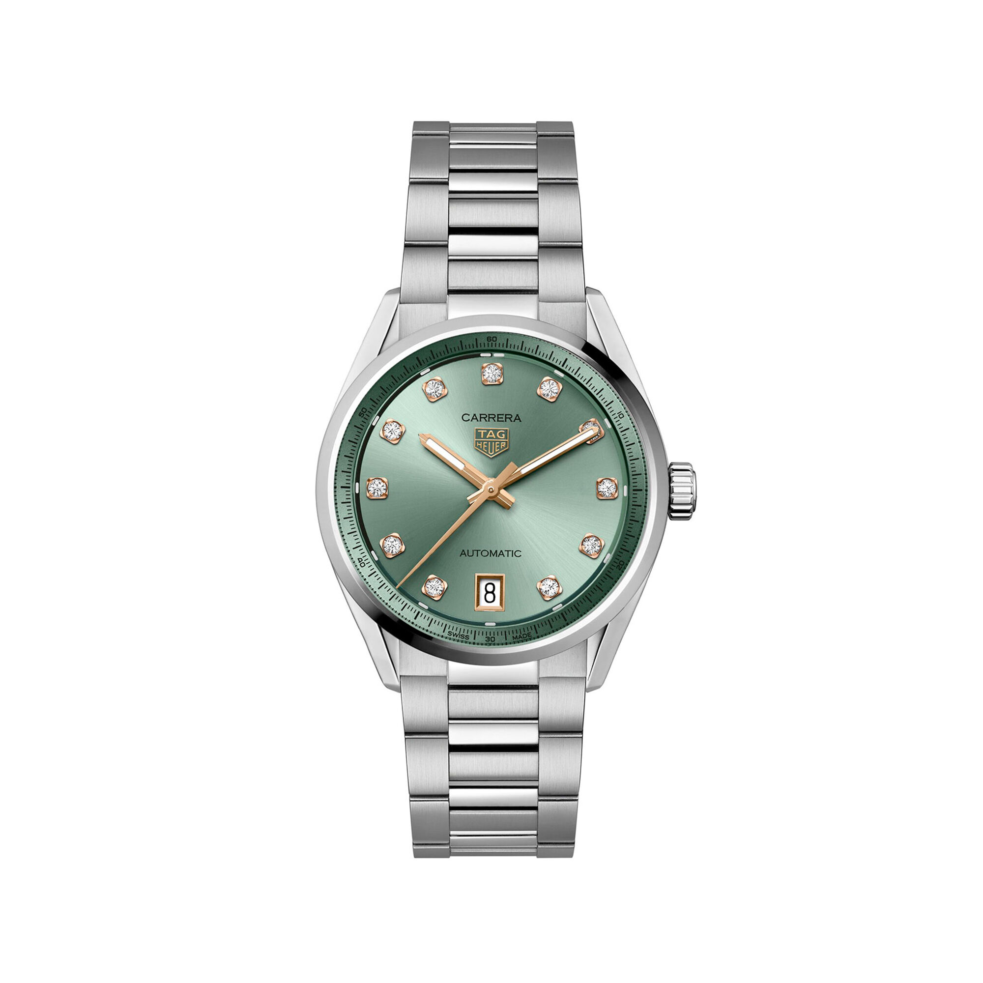 TAG Heuer Carrera Date Watch Green Dial, 36mm