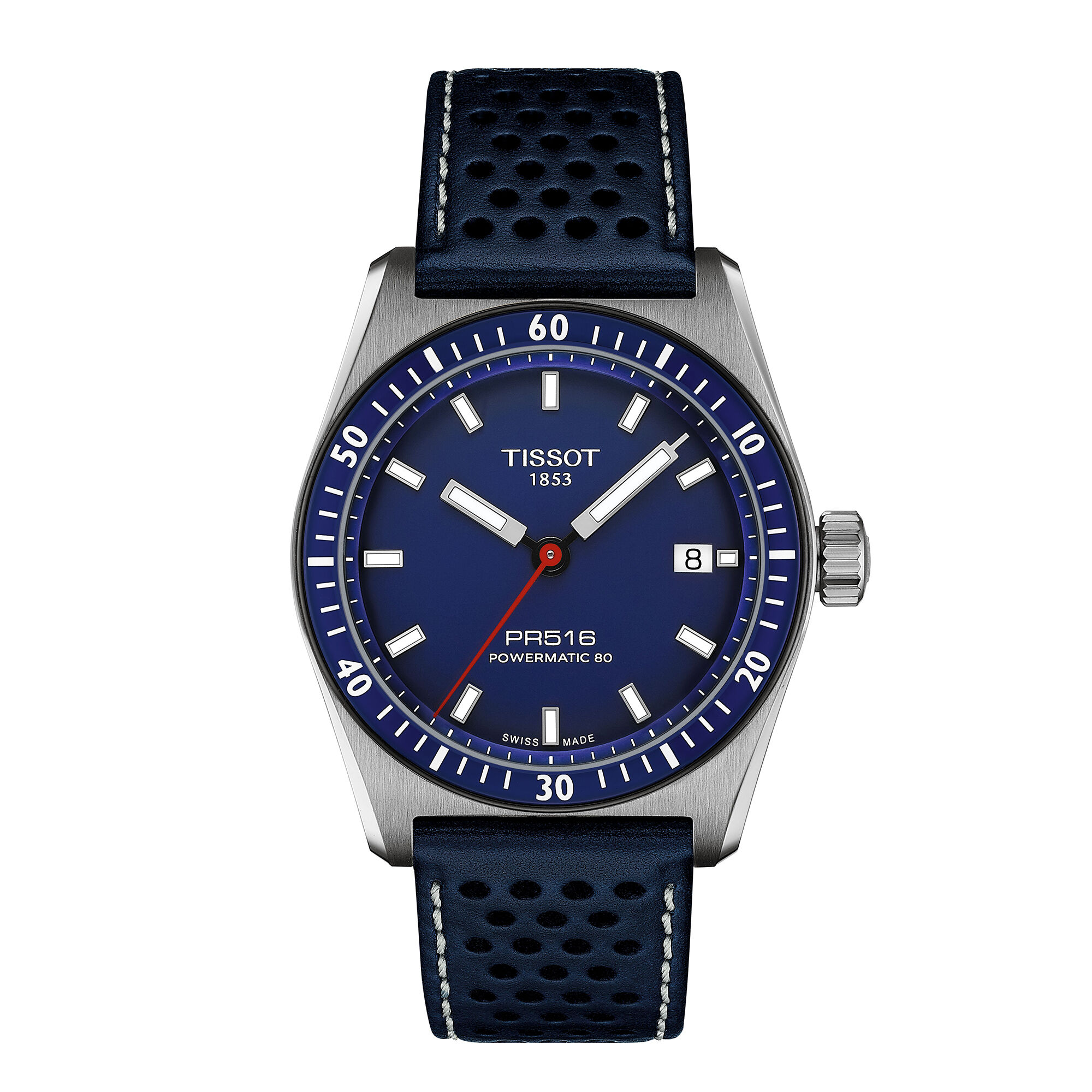 TISSOT PR516 Powermatic 80 Blue Dial Watch, 38mm