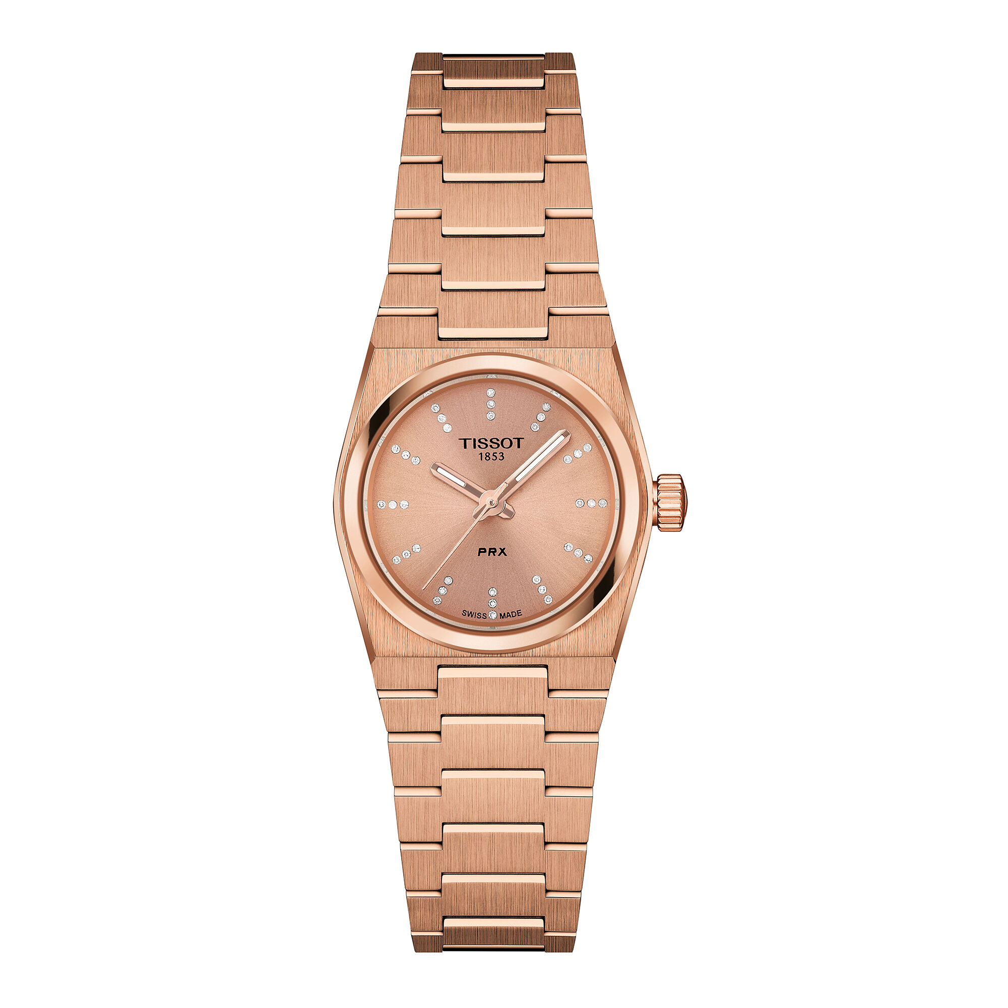 TISSOT PRX Carnation Gold Dial Watch, 25mm