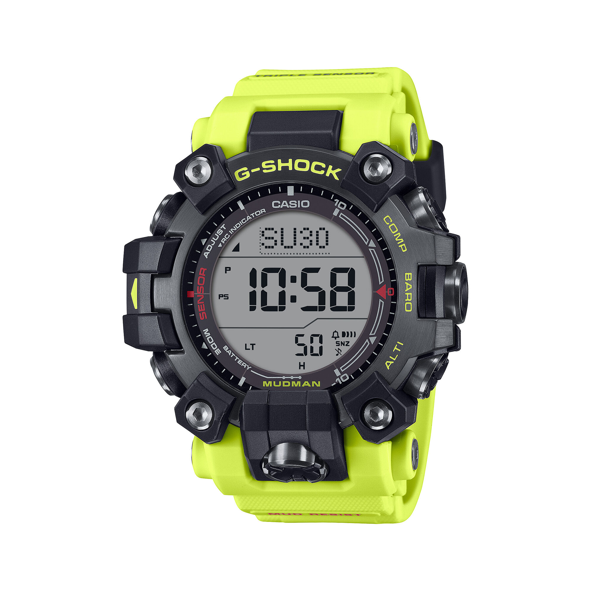 G-Shock Master Of G-Land Mudman Gray Dial Watch, 52.7mm
