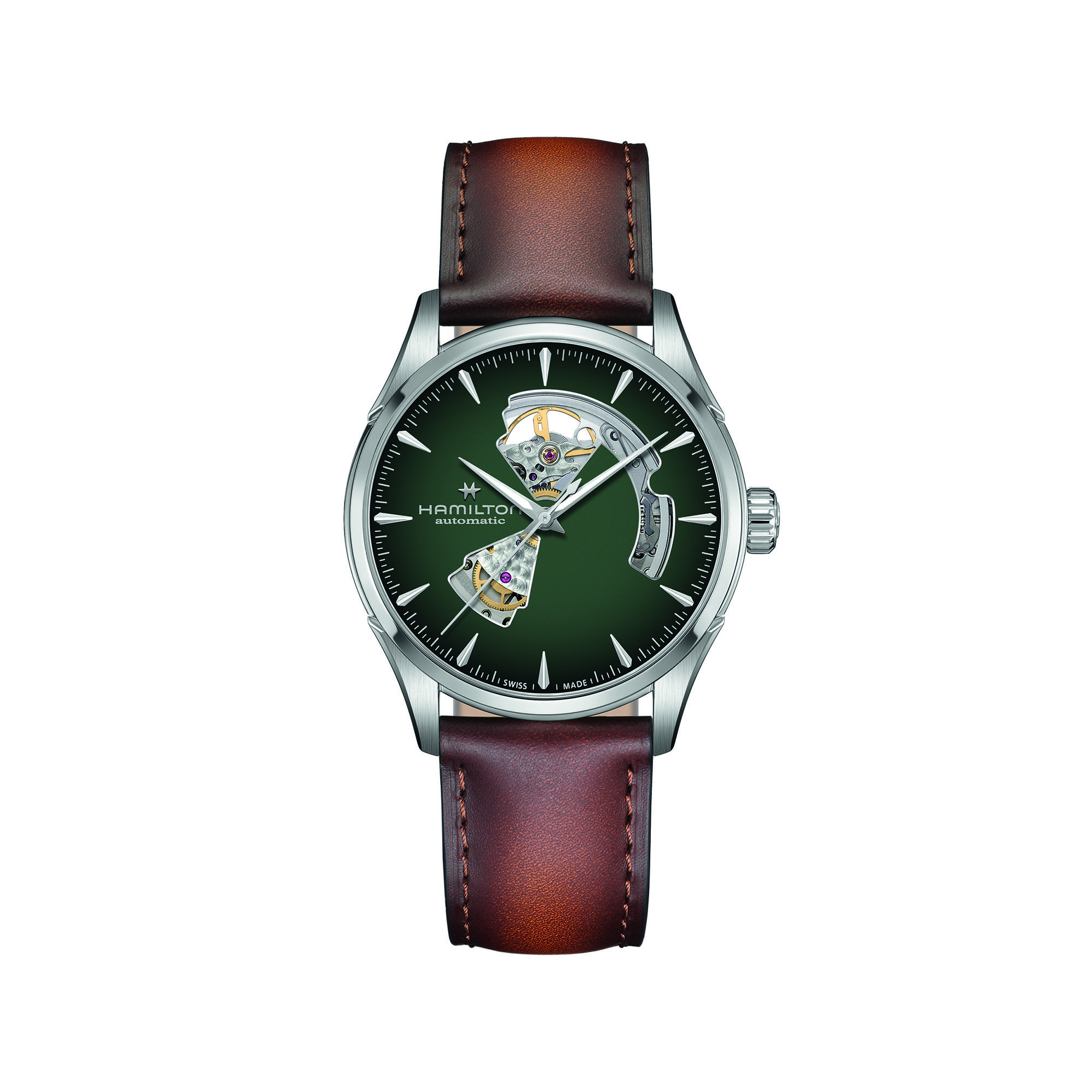 Hamilton Jazzmaster Open Heart Auto Green Dial Watch, 42mm