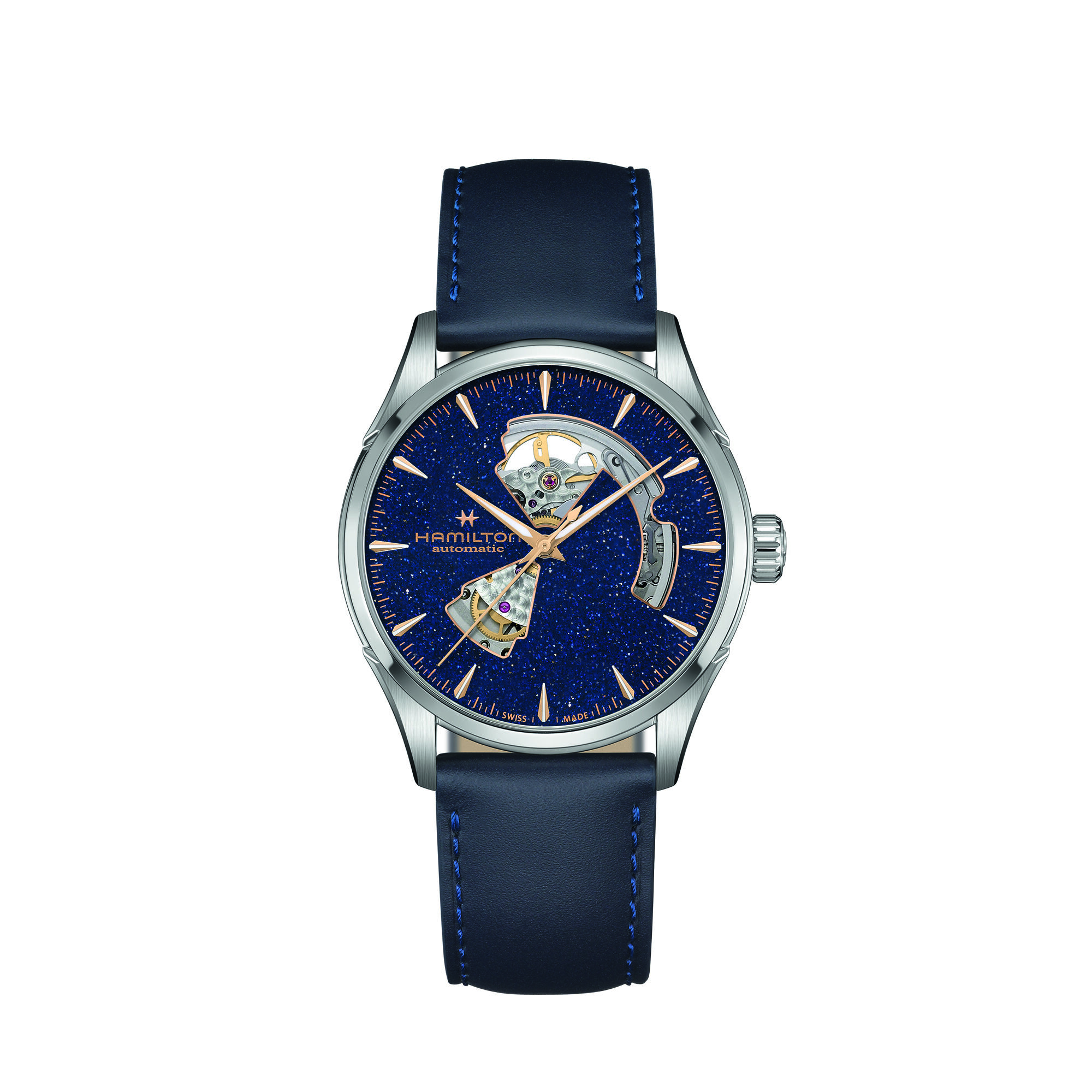 Hamilton Jazzmaster Open Heart Automatic Watch Blue Dial, 42mm