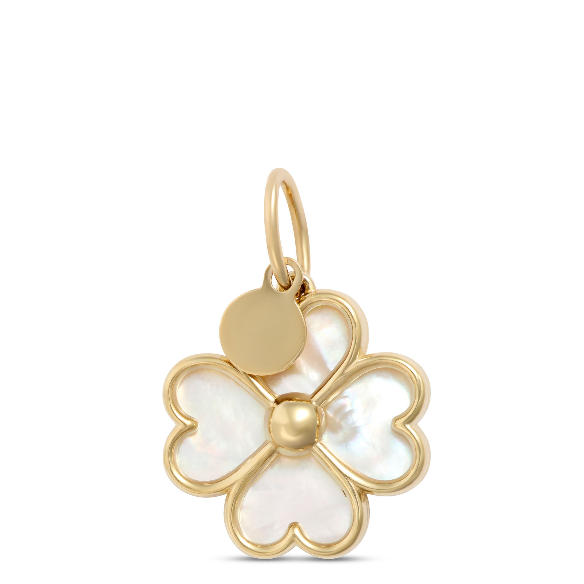 Toscano Four-Leaf Clover Charm, 14k Yellow Gold