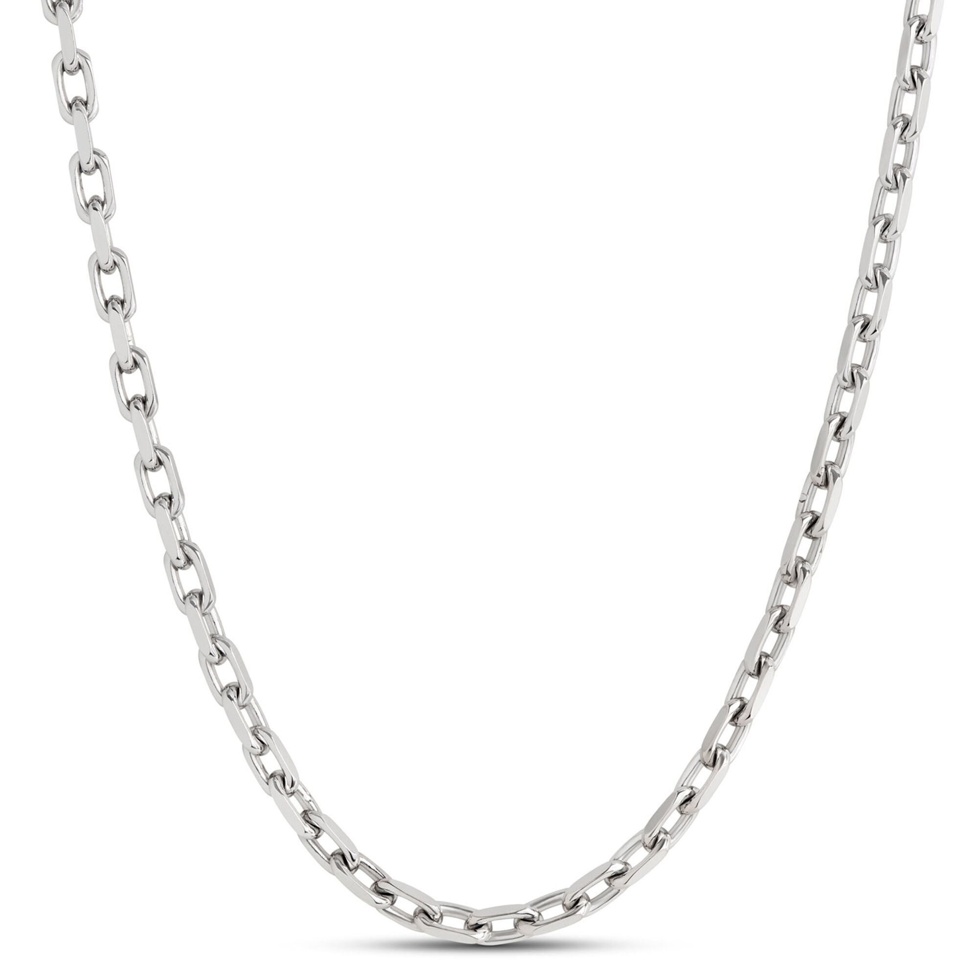 Toscano 22-Inch Links Necklace, 14K White Gold