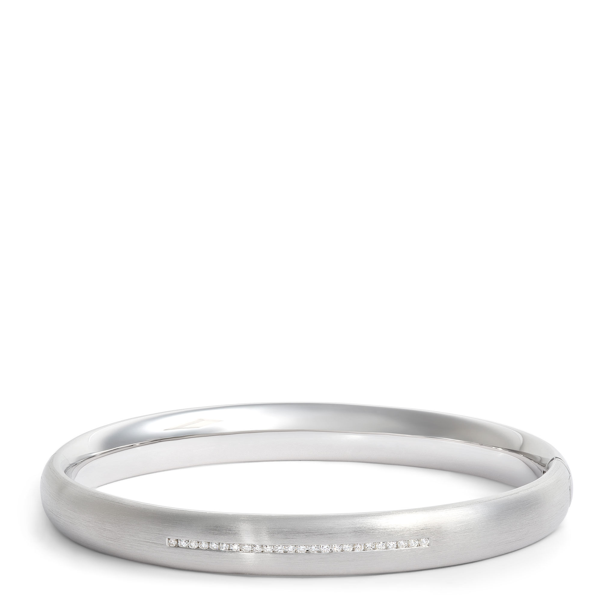 Bangle with Channel Set Round Diamonds