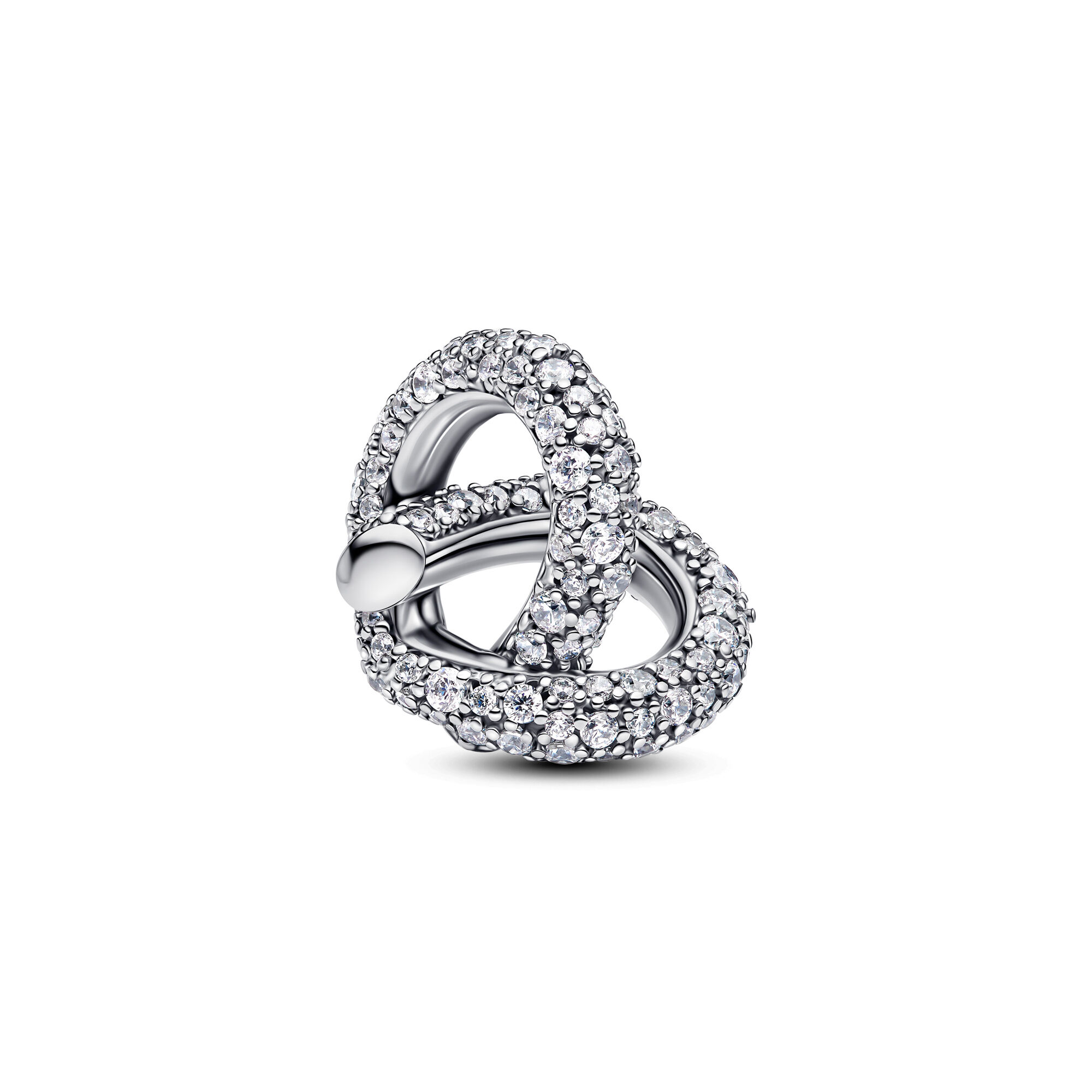 Pandora Pavé Infinity Knot Heart Charm