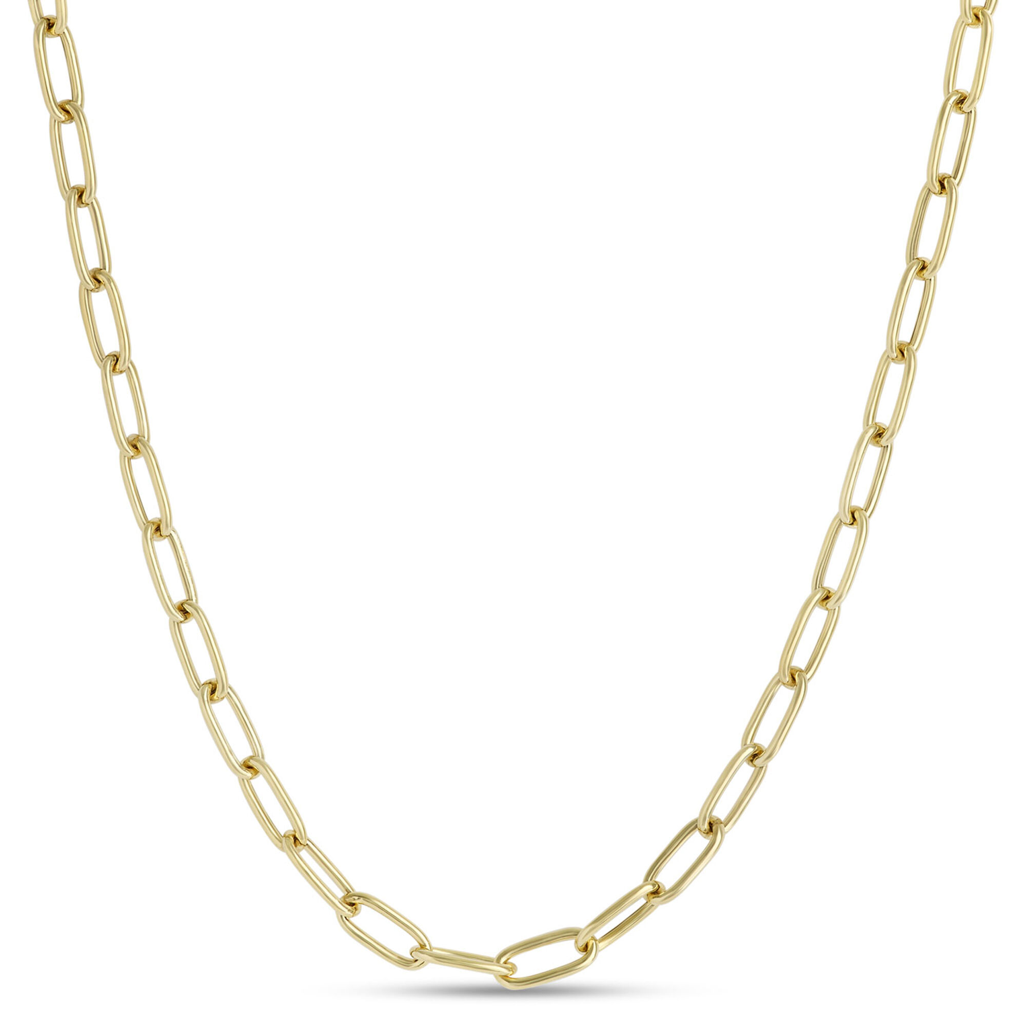 Toscano 18-Inch Oval Link Necklace, 14K Yellow Gold