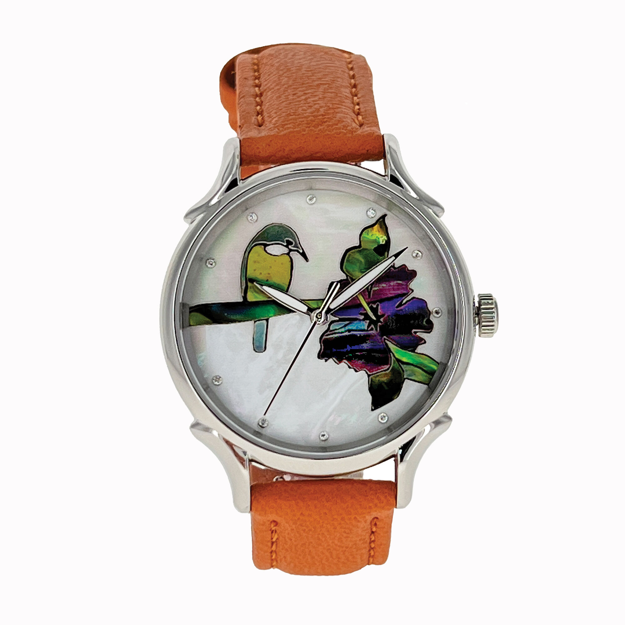 Celeste Song Bird Mother of Pearl Dial Watch, 35mm