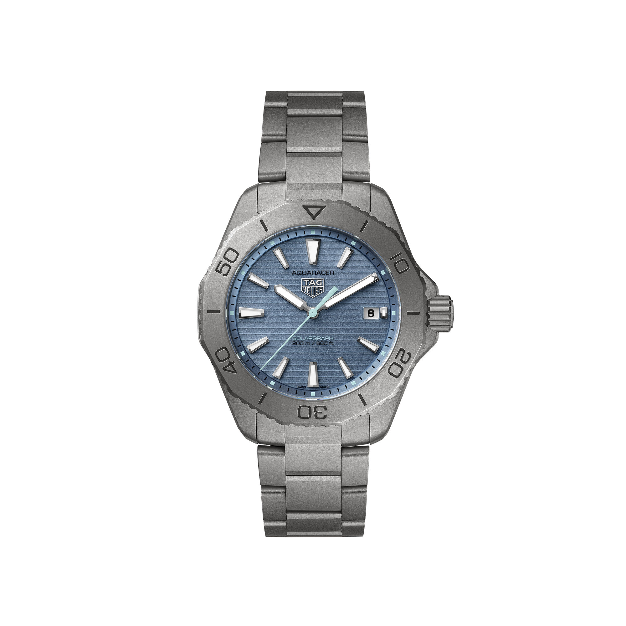 TAG Heuer Aquaracer Professional 200 Solargraph Blue Dial Watch, 40mm