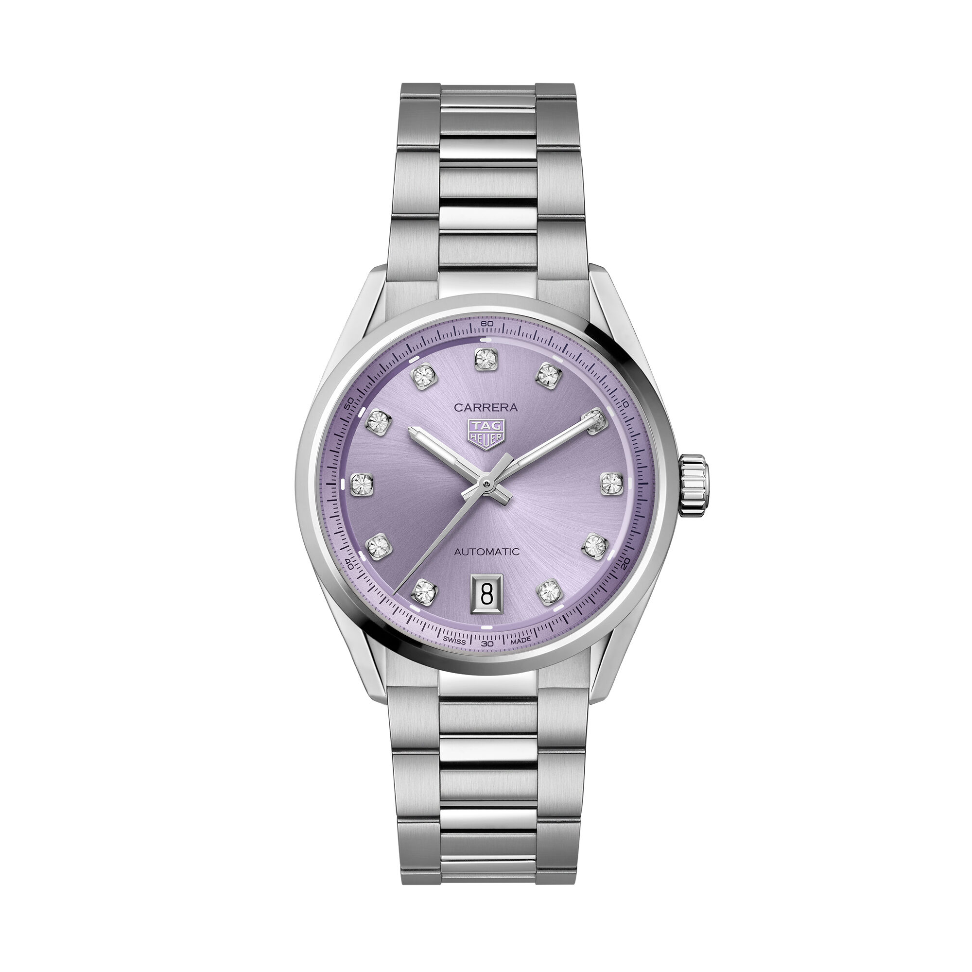 TAG Heuer Carrera Purple Dial Watch, 36mm