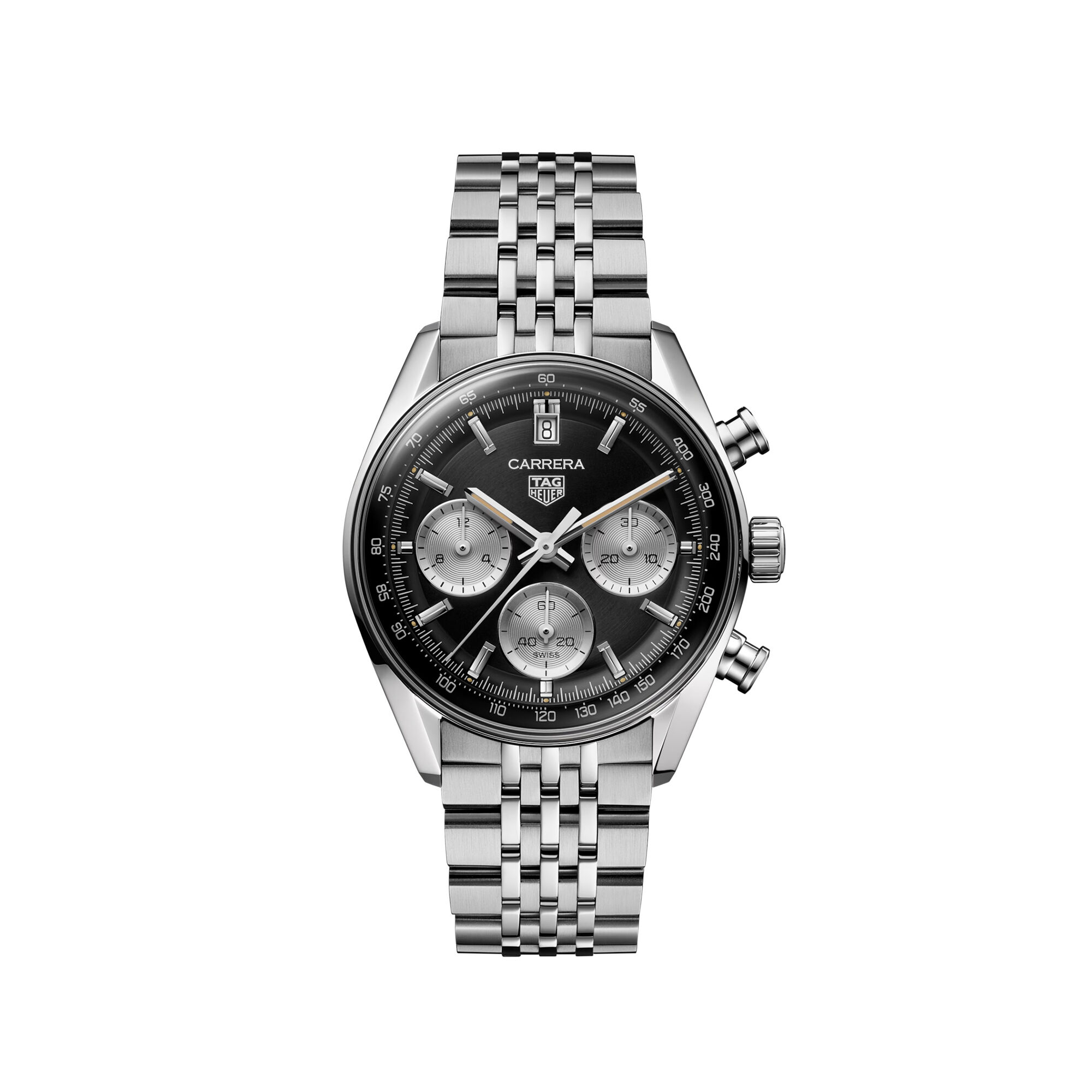TAG Heuer Chronograph Black Dial Watch, 39mm