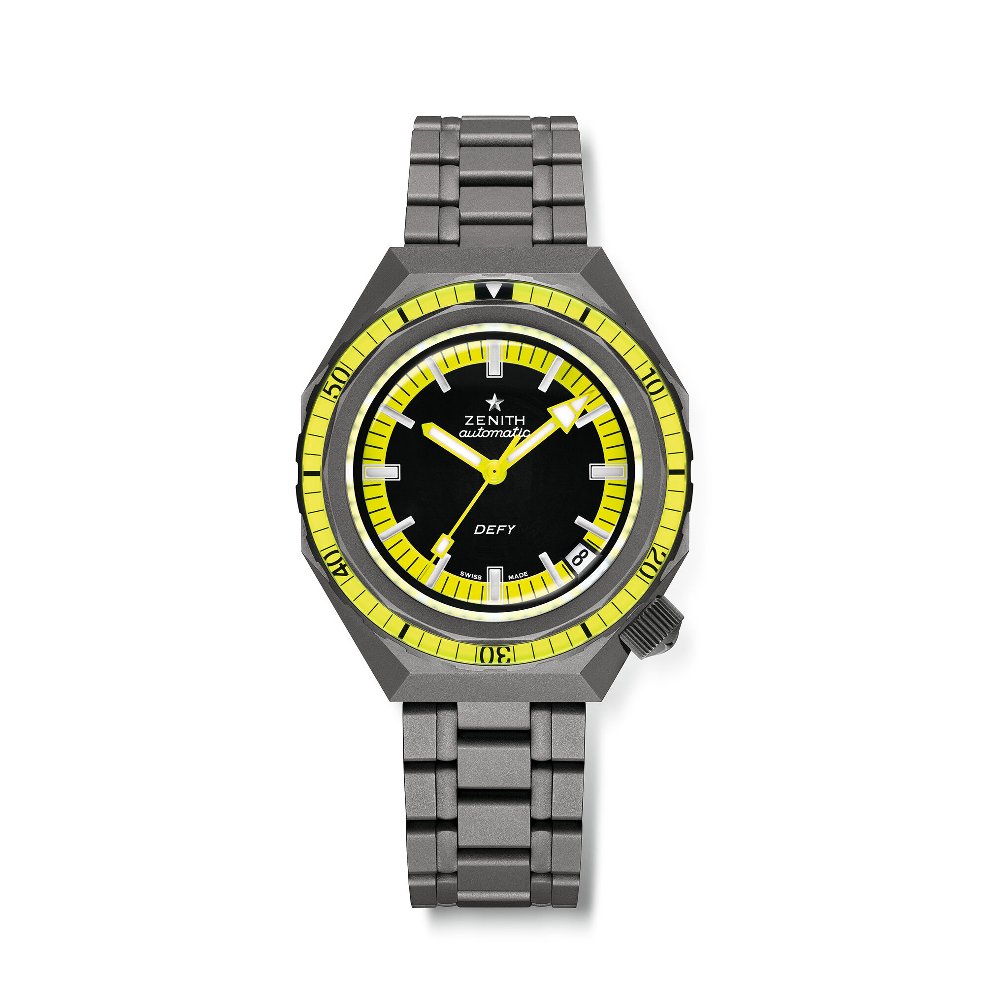 Zenith Defy Revival Diver Black Dial Watch, 37mm